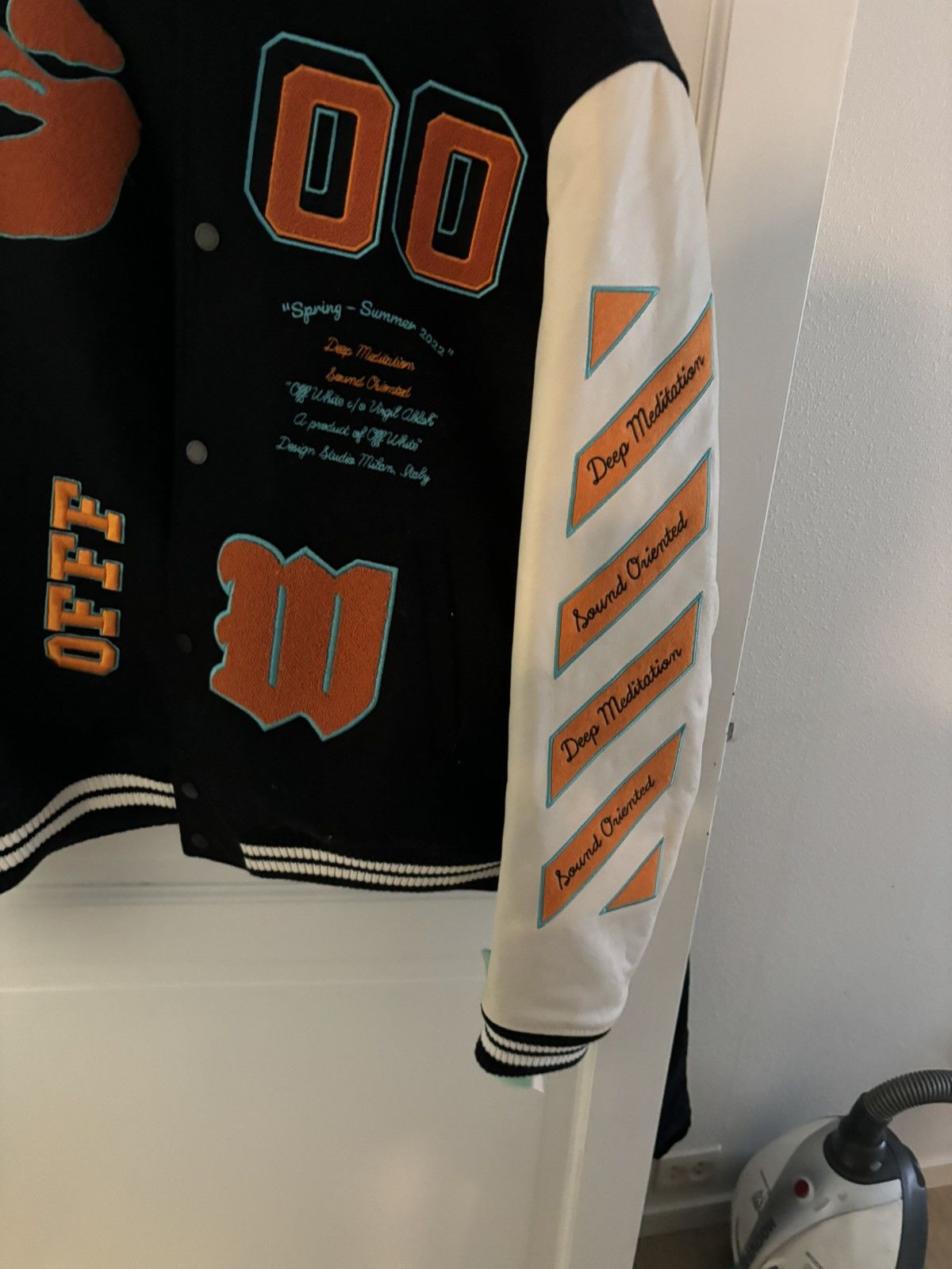 Off-White off white varsity jacket Size US L / EU 52-54 / 3 - 3 Thumbnail