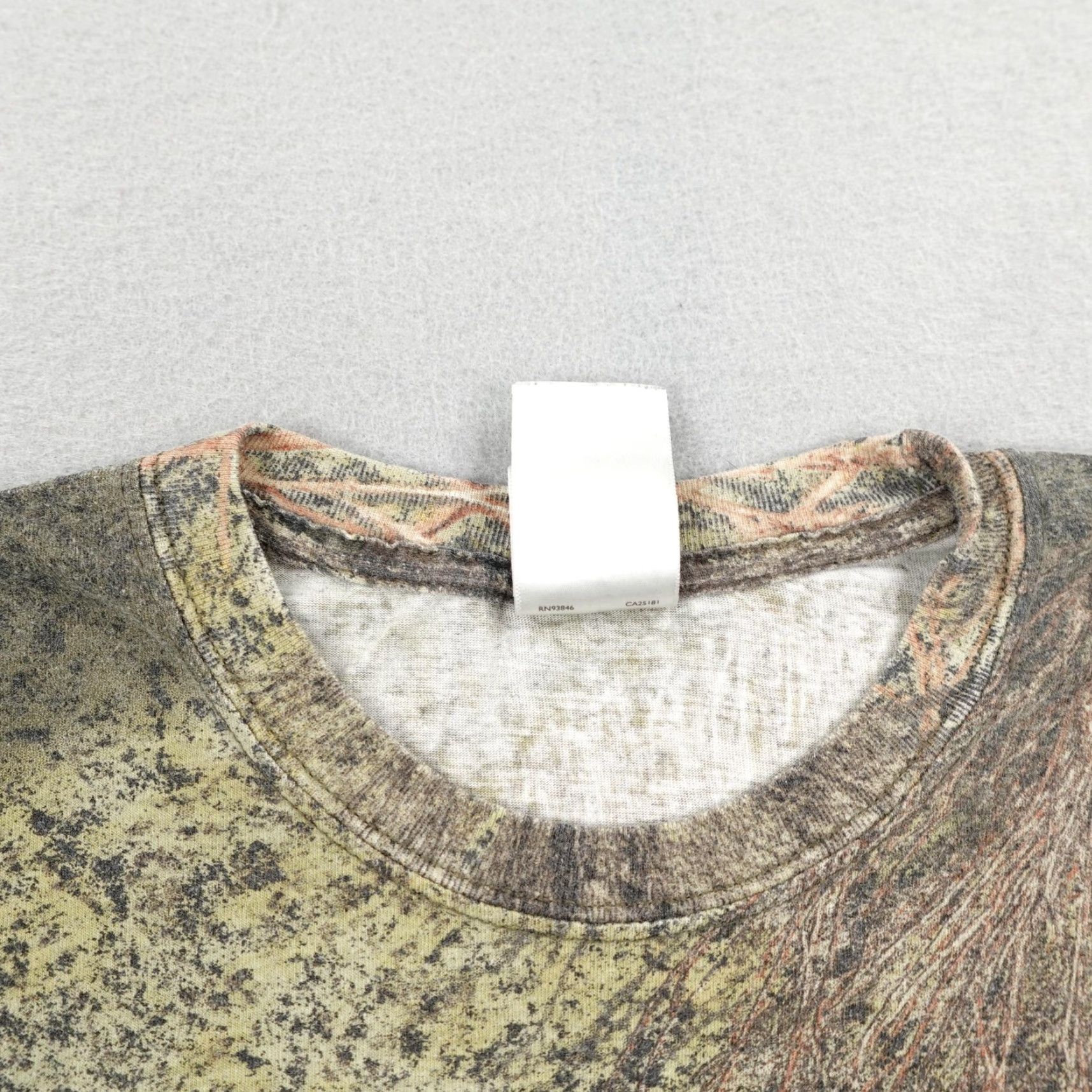 Vintage Mossy Oak Shirt Mens Large Brush Camo Camouflage Short Sleeve Hunting Crewneck Size US L / EU 52-54 / 3 - 2 Thumbnail