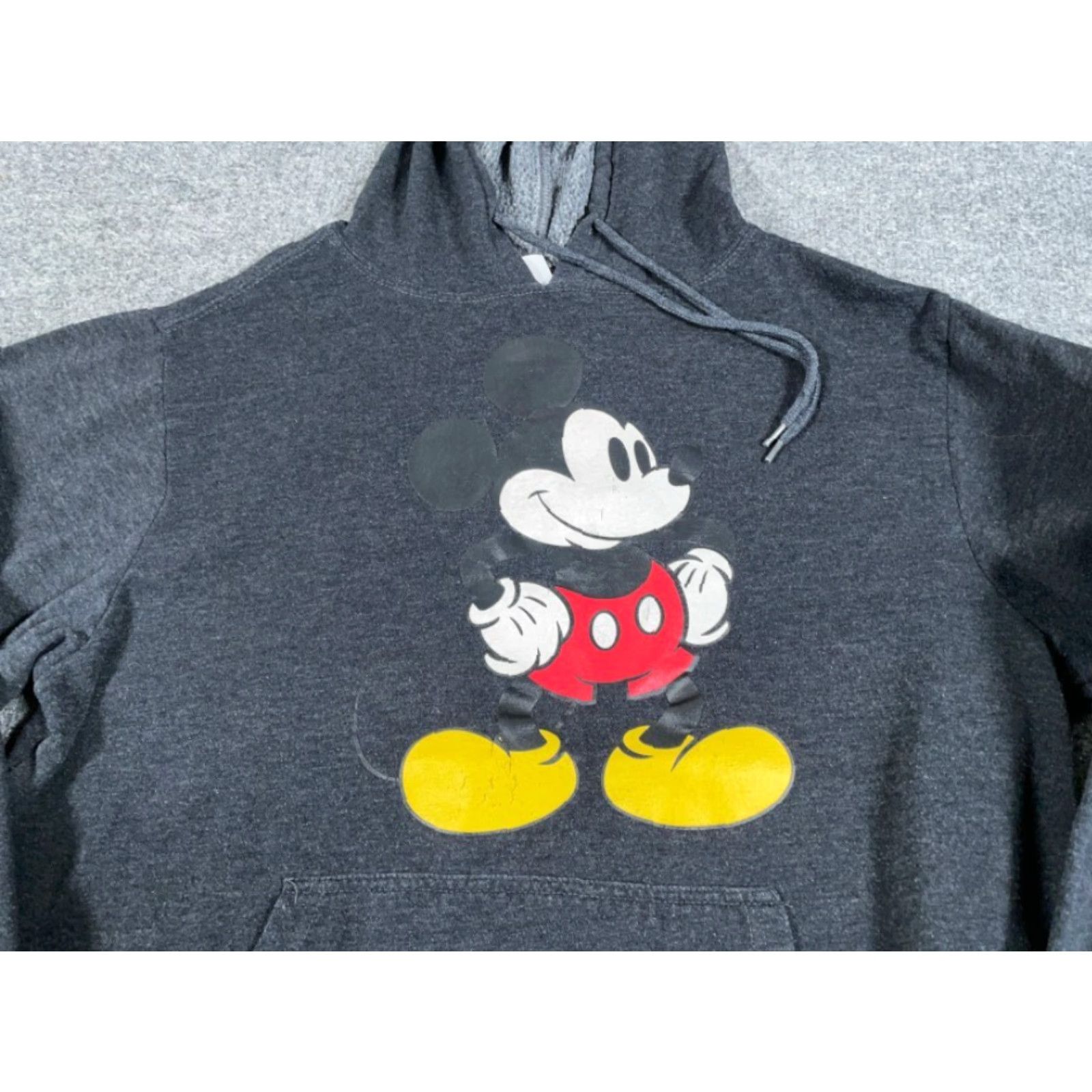 Disney Disney Mickey Mouse Hoodie Sweatshirt Women's M Dark Gray Pullover Size M / US 6-8 / IT 42-44 - 7 Thumbnail