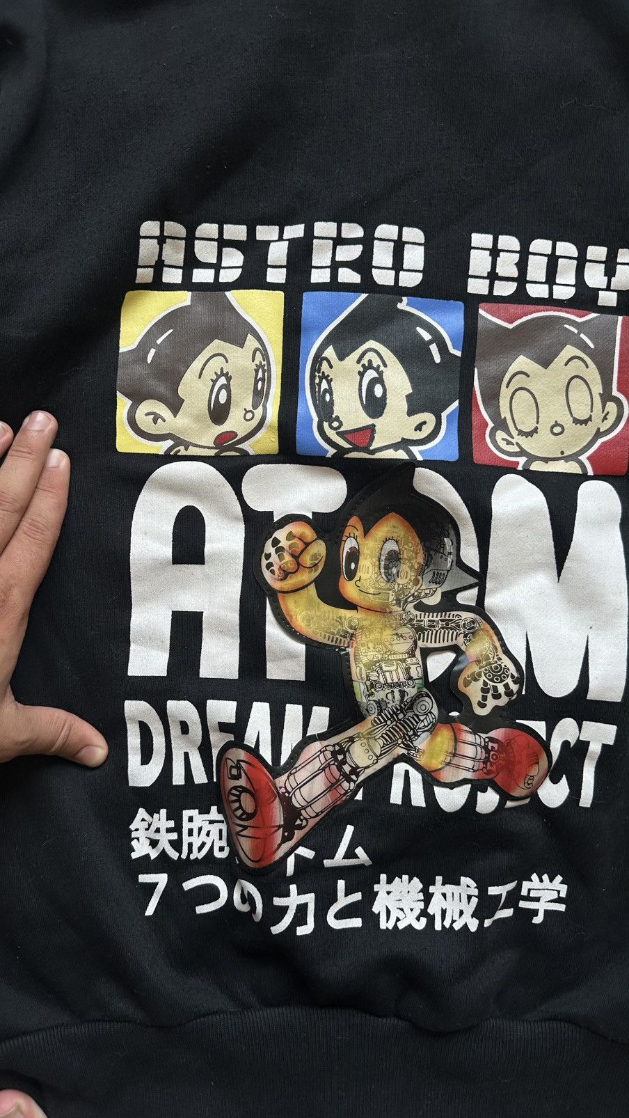 Anime Vintage Astro Boy Atom Holographic Logo Full Zip Hoodie Size US M / EU 48-50 / 2 - 16 Thumbnail