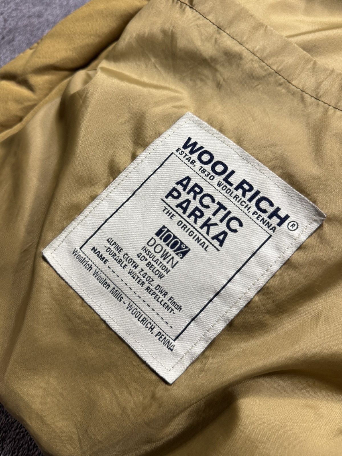 Woolrich Woolen Mills Vintage Woolrich Arctic Parka — Mustard Gold Size US L / EU 52-54 / 3 - 7 Thumbnail