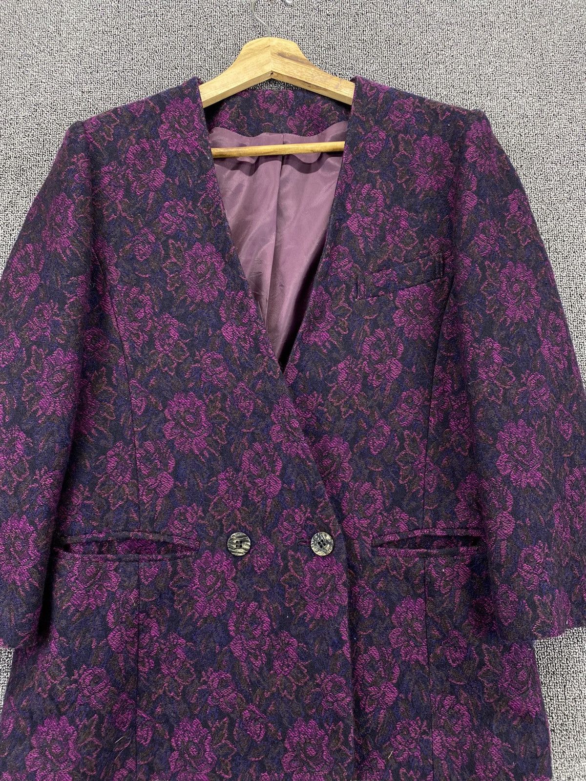 Japanese Brand Vintage Japanese Flowering Cardigan Coat Jacket Size M / US 6-8 / IT 42-44 - 5 Thumbnail