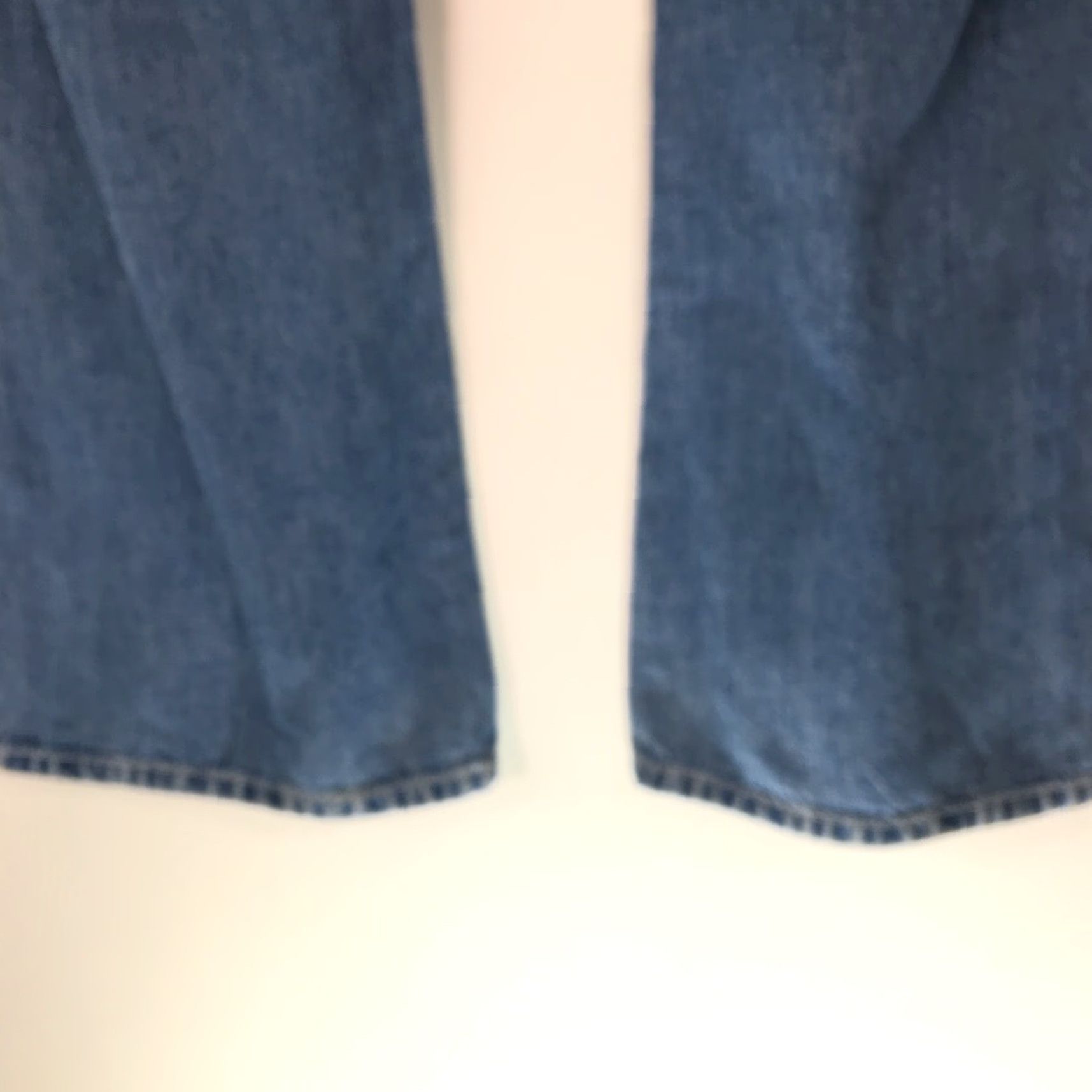 Gap VINTAGE Gap 1969 Denim Jeans Wide-Leg Womens Size 10 Blue 32x32 90s Bohemian Retro Distressed- Free? Size 32" / US 10 / IT 46 - 5 Thumbnail