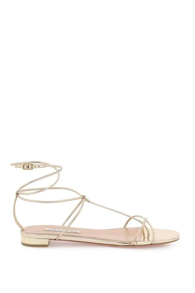 image of Aquazzura O1S22I1N0324 Sandals In Gold, Women's (Size 11)