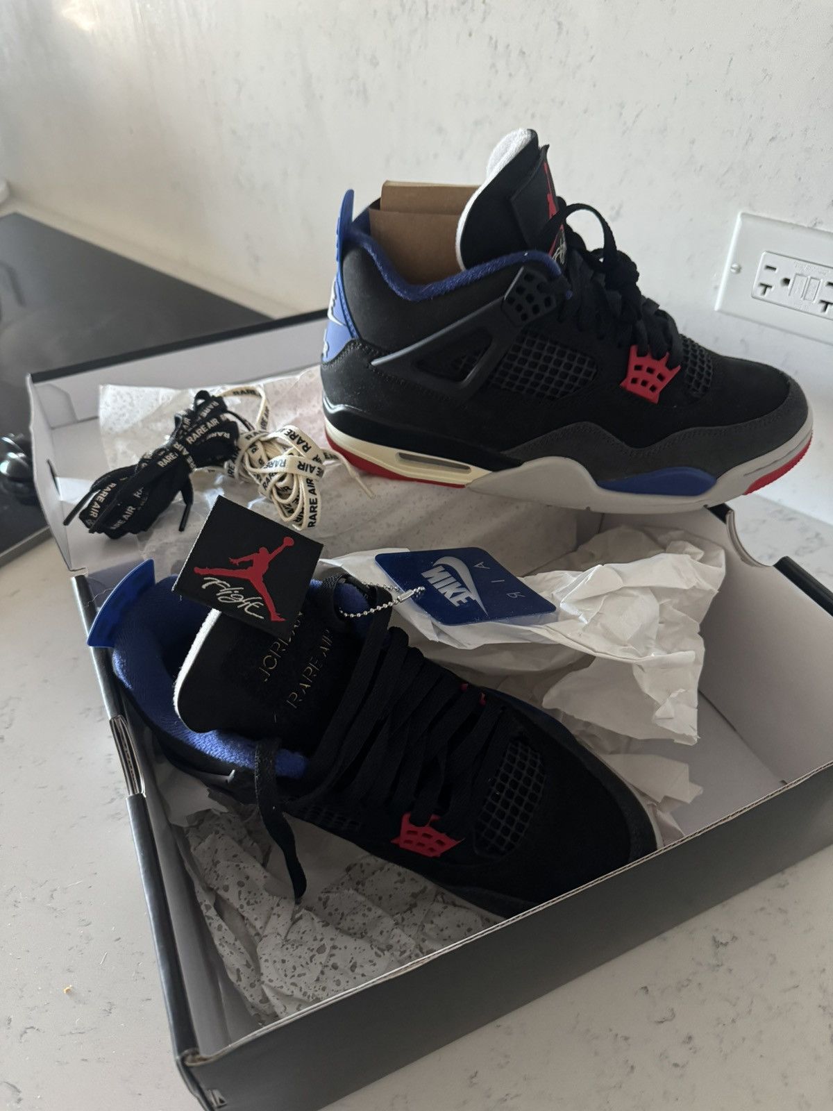 Jordan Brand Jordan 4 Air Rare (gold lettering) Size US 7.5 / EU 40-41 - 1 Thumbnail