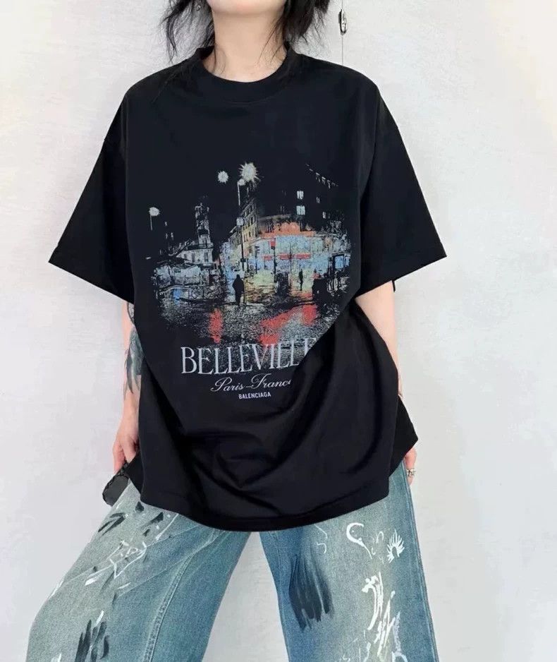 Balenciaga Balenciaga 24FW Black Washed Night Scene Parisian Aged Sho Size US L / EU 52-54 / 3 - 5 Thumbnail