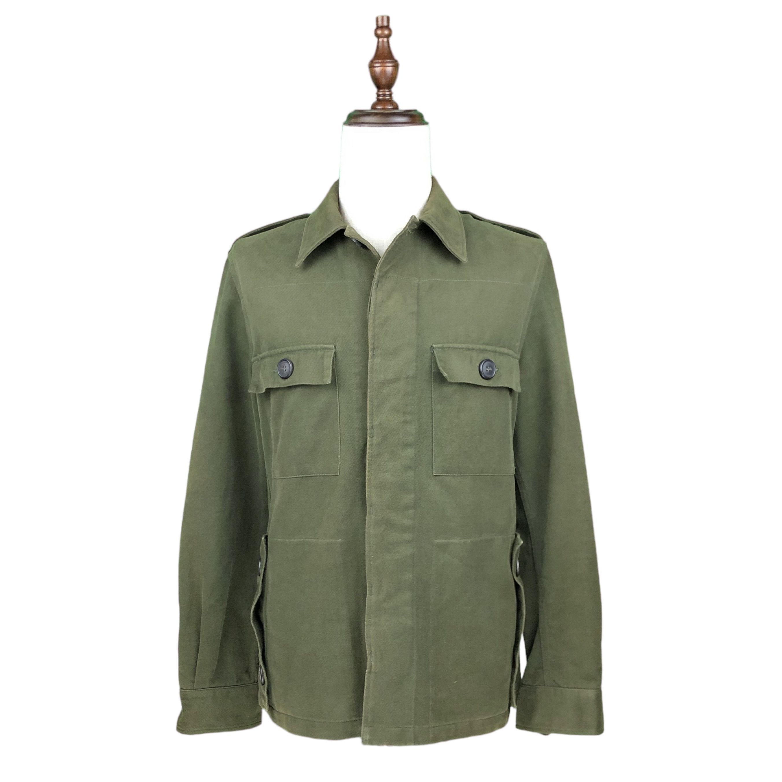 A.P.C. APC Military Green Multipockets Utility Button Wool Jacket Size US M / EU 48-50 / 2 - 3 Thumbnail