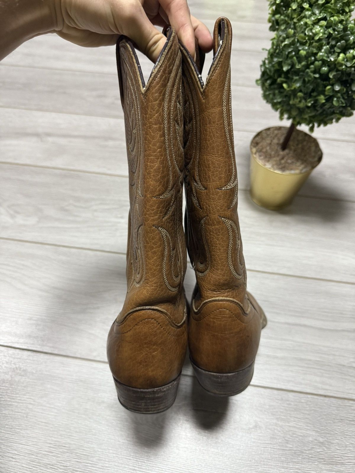 Dan Post Dan Post Boots Men's Size 8.5 Western Leather GUIDI STYLE Size US 8.5 / EU 41-42 - 6 Thumbnail