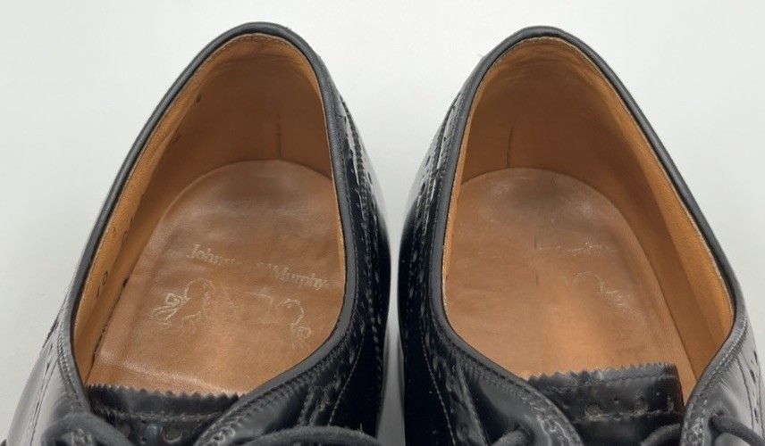 Johnston & Murphy Vtg Johnston & Murphy Aristocraft Black Shell Cordovan 10C Size US 10 / EU 43 - 10 Thumbnail