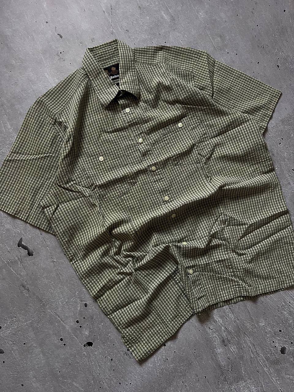 Barbour Barbour Linen Mix Short Sleeve Check Summer Shirt Size XL Size US XL / EU 56 / 4 - 1 Thumbnail