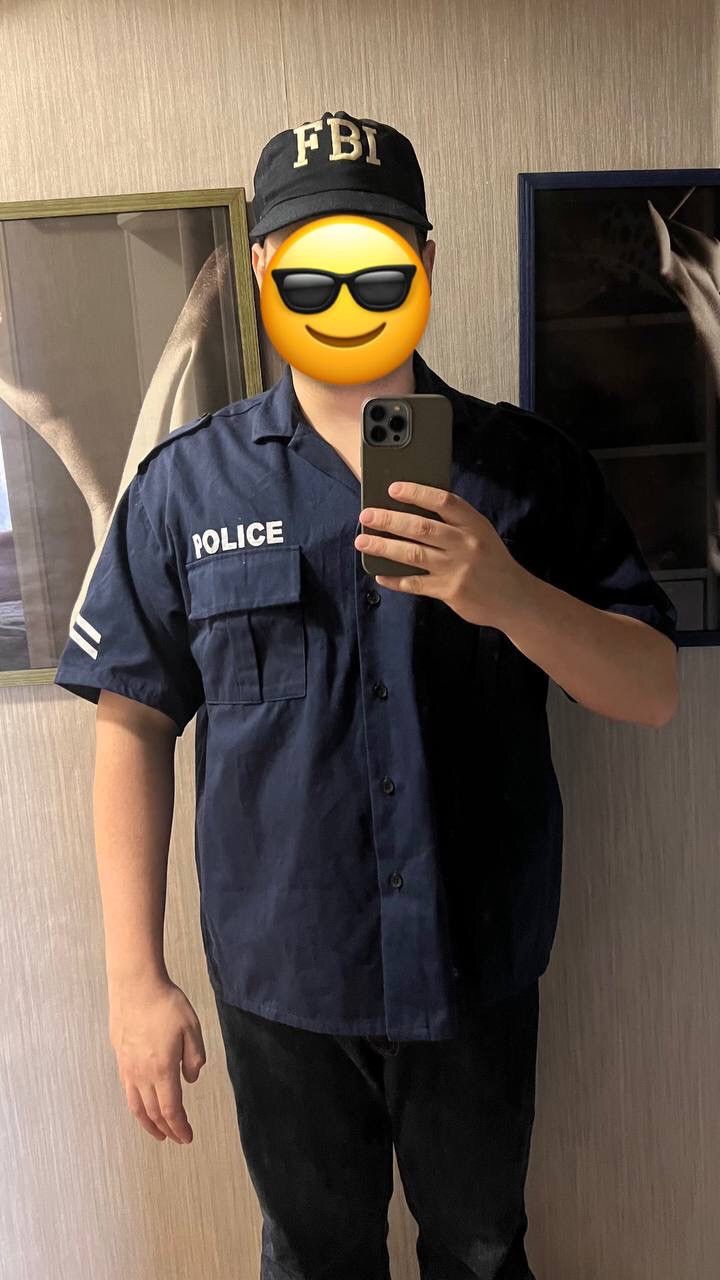 Other Vintage Polizei Button Up Shirt 90s Police Navy California Size US L / EU 52-54 / 3 - 10 Thumbnail