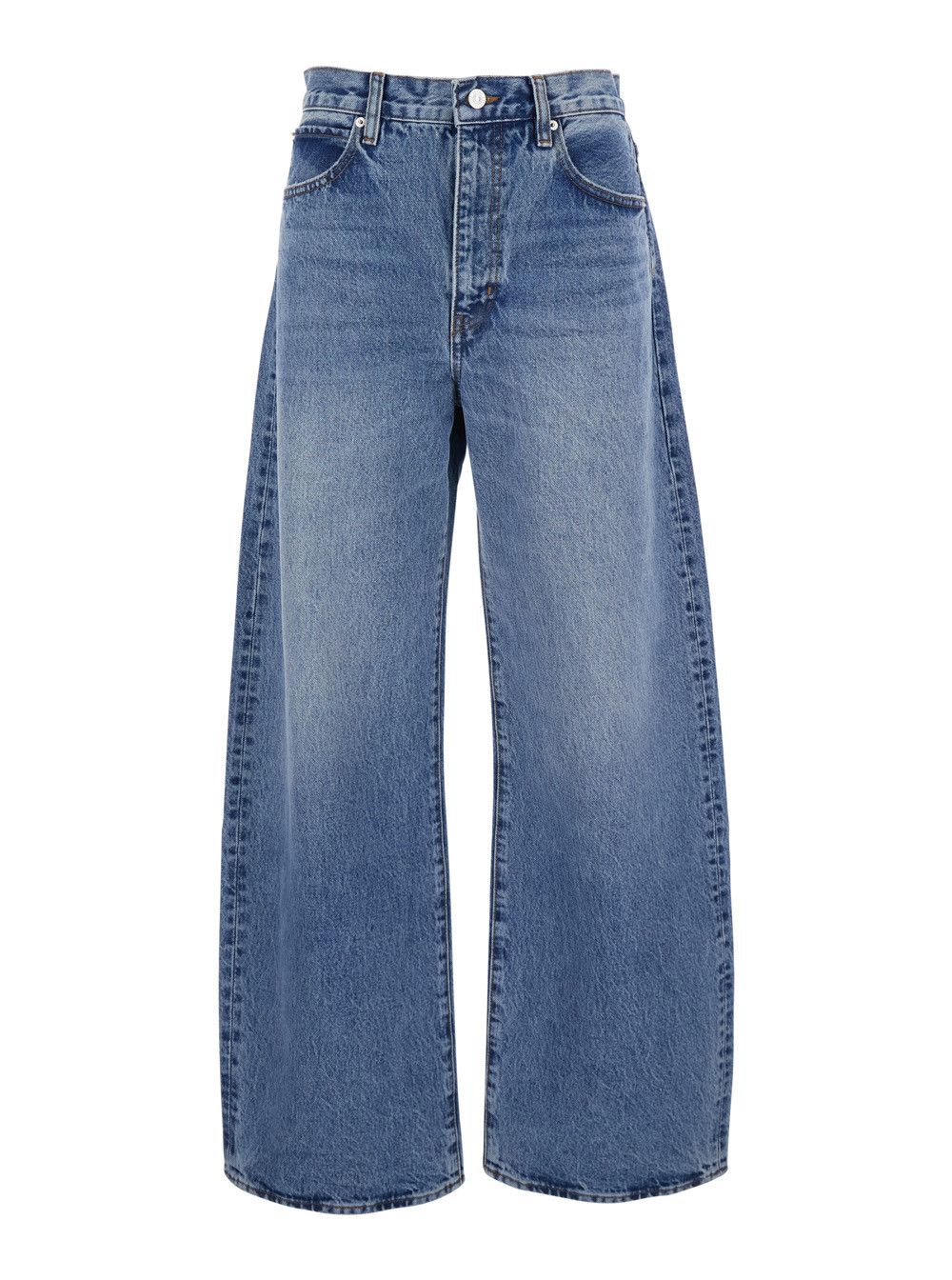 Frame 'The Bow' blue five-pocket jeans with faded effect in denim woman Size 30" / US 8 / IT 44 - 1 Thumbnail