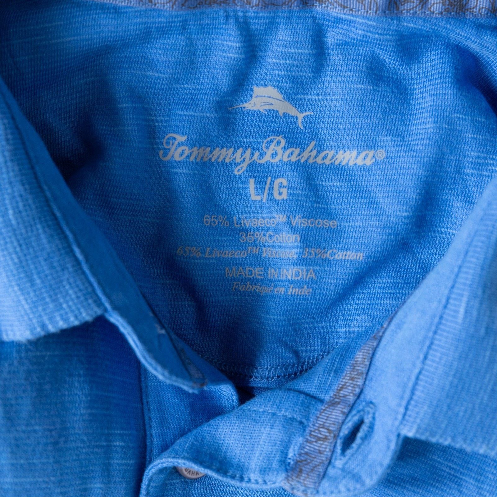 Tommy Bahama Tommy Bahama Portola Point Space Dyed Stripe Polo Shirt Size US L / EU 52-54 / 3 - 4 Thumbnail
