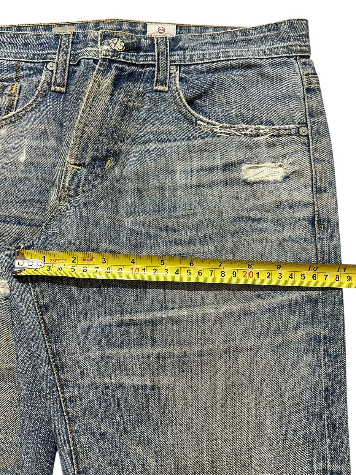 AG Adriano Goldschmied Vintage Usa Adriano Goldschmied Faded Wash Distressed Jeans Size US 32 / EU 48 - 16 Thumbnail