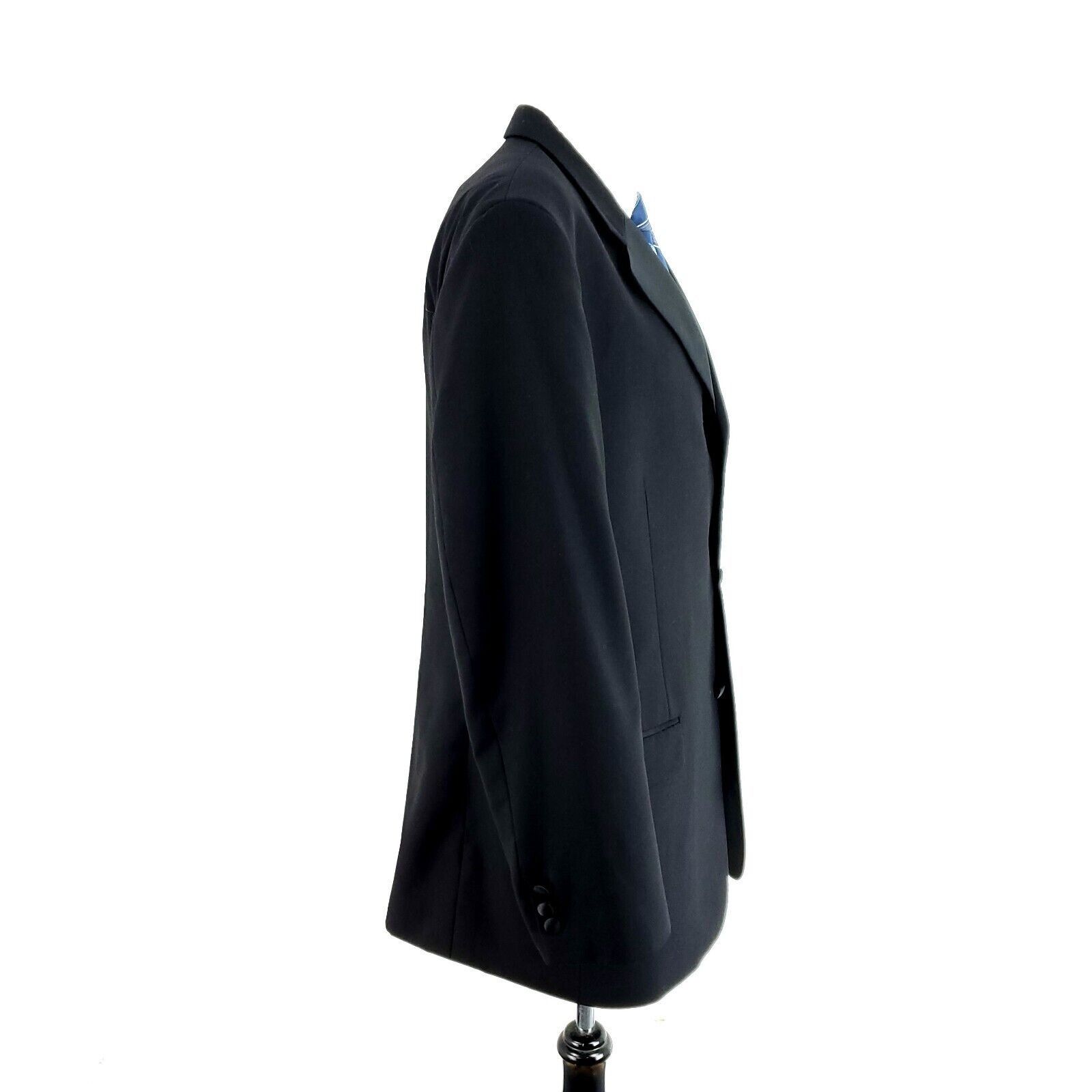 Jones New York Jones New York Wool 3 Felt Button Tuxedo Jacket 42L Black Size 42L - 7 Thumbnail