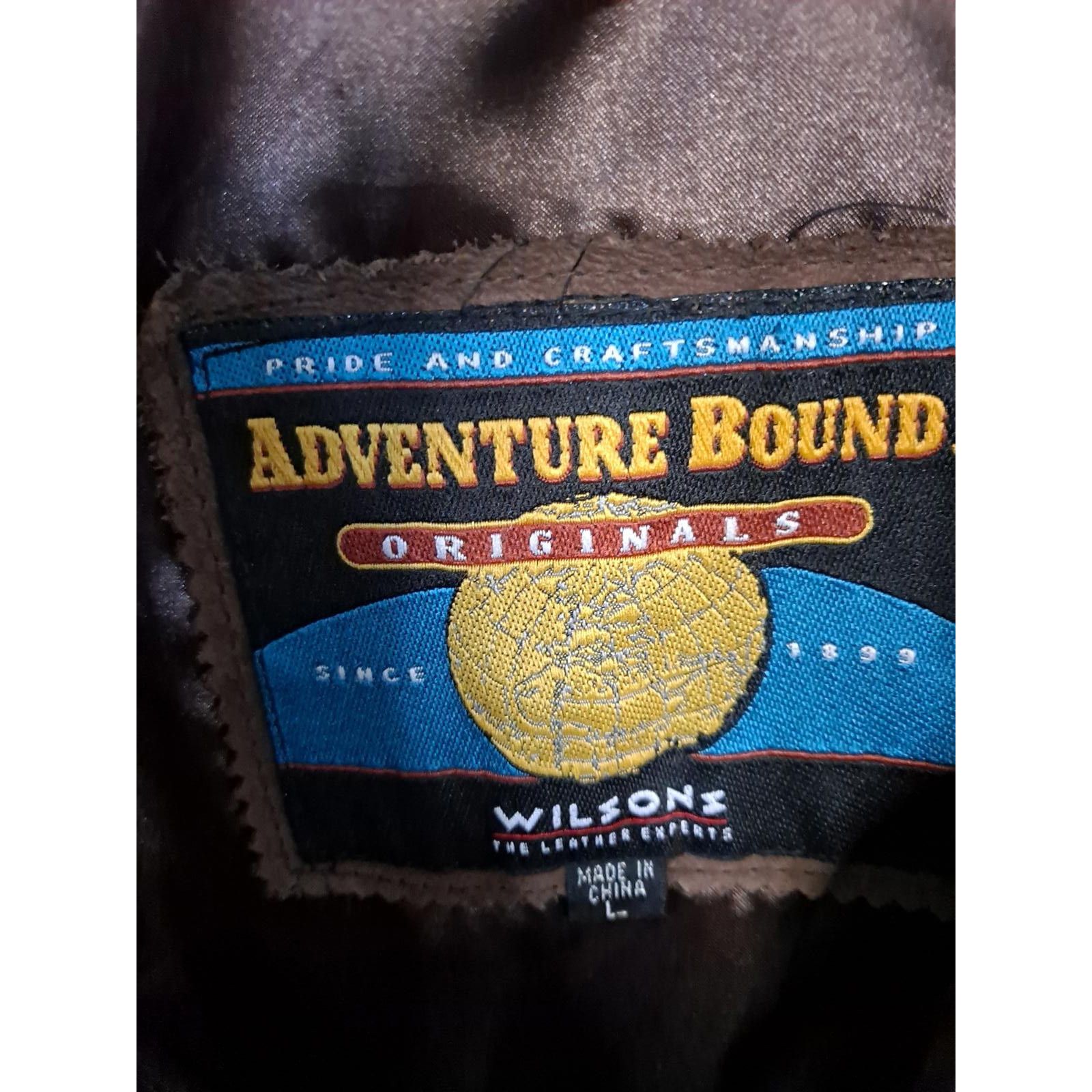 Wilsons Leather Vintage Wilson Leather Adventure Bound Bomber Jacket Size La Size US L / EU 52-54 / 3 - 3 Thumbnail