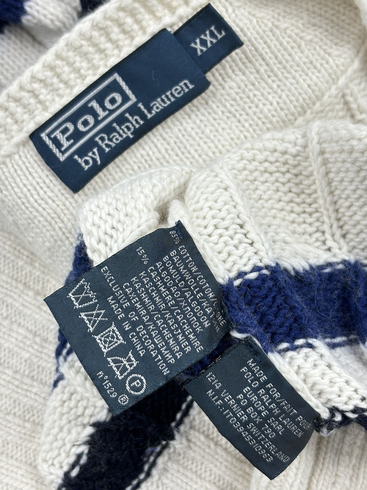 Polo Ralph Lauren 1922-1923 POLO Cashmere Cable-Knit Vest Tenis Gilet Jumper Size US XL / EU 56 / 4 - 16 Thumbnail