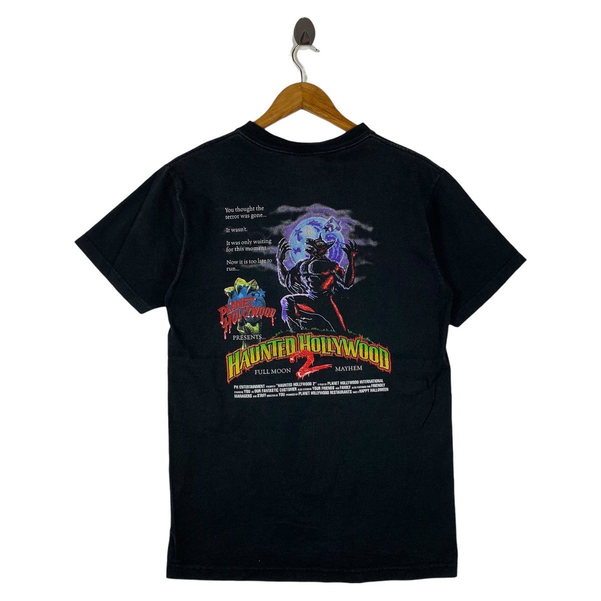 Planet Hollywood Vintage 1998 PLANET HOLLYWOOD Haunted Hollywood 2 tee Size US S / EU 44-46 / 1 - 1 Thumbnail