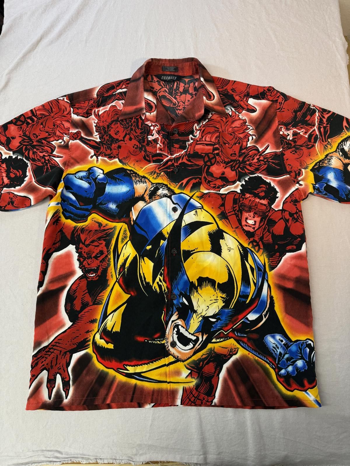 Changes VTG X-Men Wolverine AOP Button Up - 2001 Changes - M Size US M / EU 48-50 / 2 - 1 Thumbnail