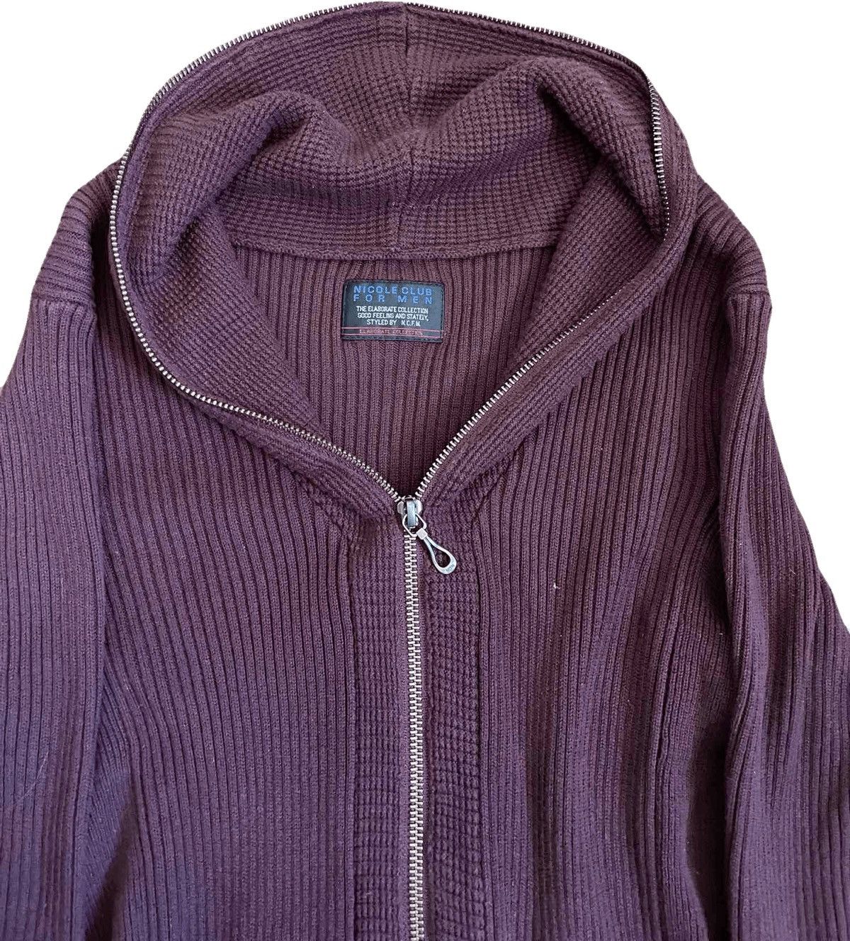 If Six Was Nine 2000s Japanese archive zip up knit streched sweater Size US S / EU 44-46 / 1 - 6 Thumbnail