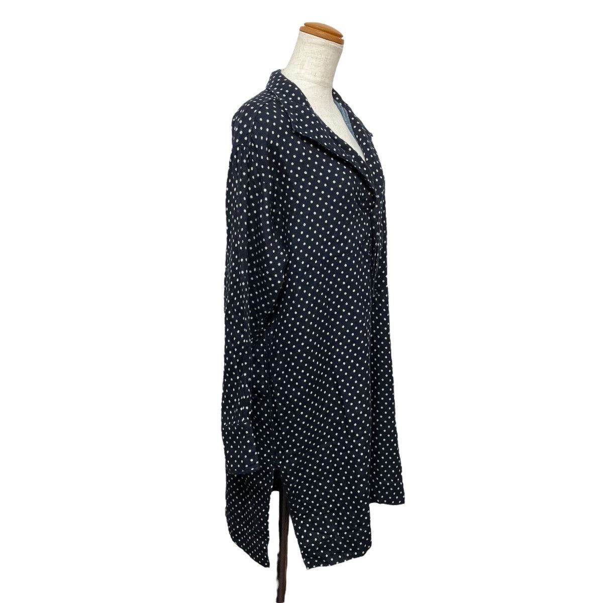45rpm × Japanese Brand 45RPM POLKA-DOT INDIGO DRESS SHIRT Size M / US 6-8 / IT 42-44 - 11 Thumbnail