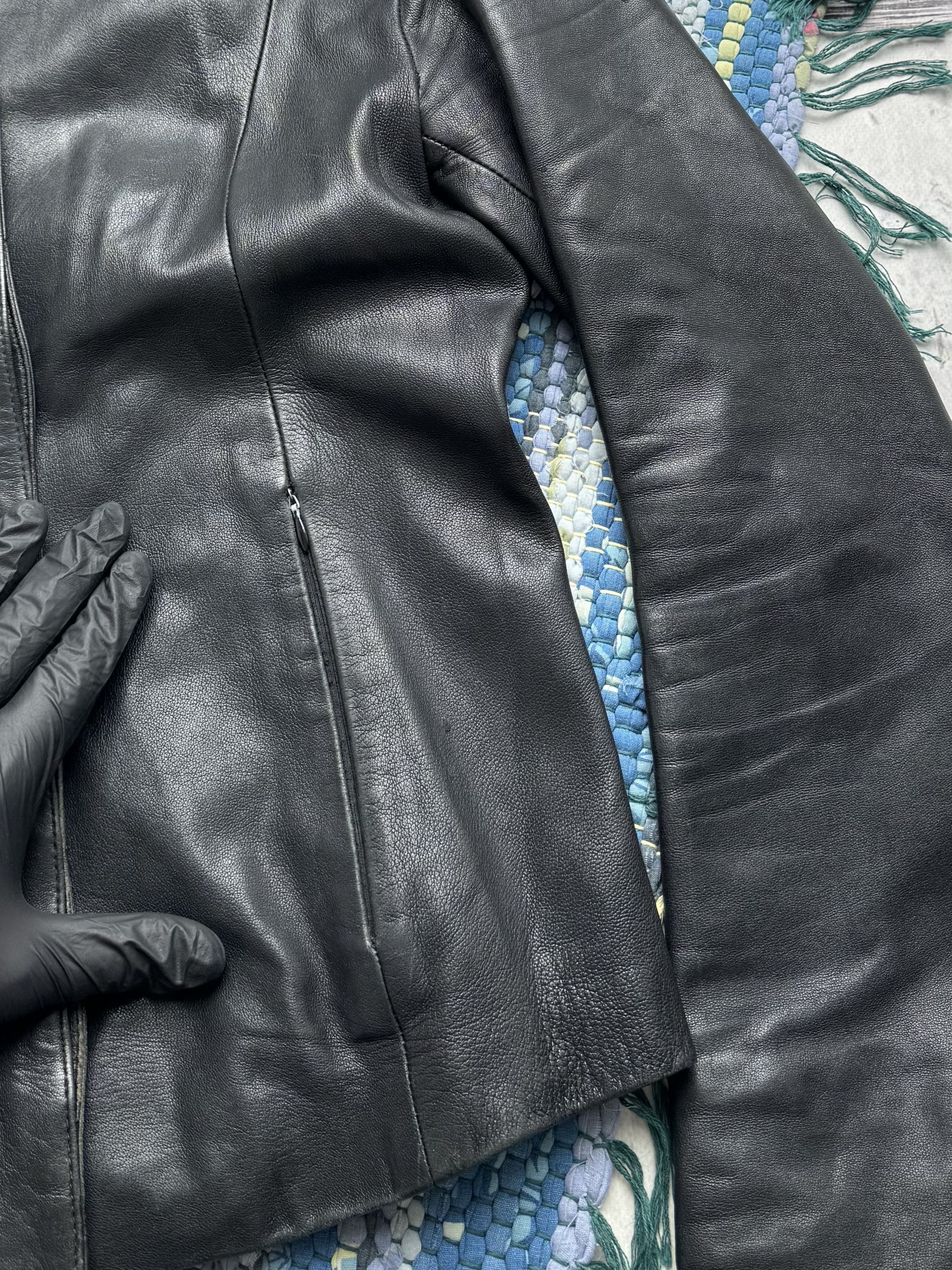 Vintage Vintage Cropped Leather Jacket A8(V1)D15 Size L / US 10 / IT 46 - 6 Thumbnail