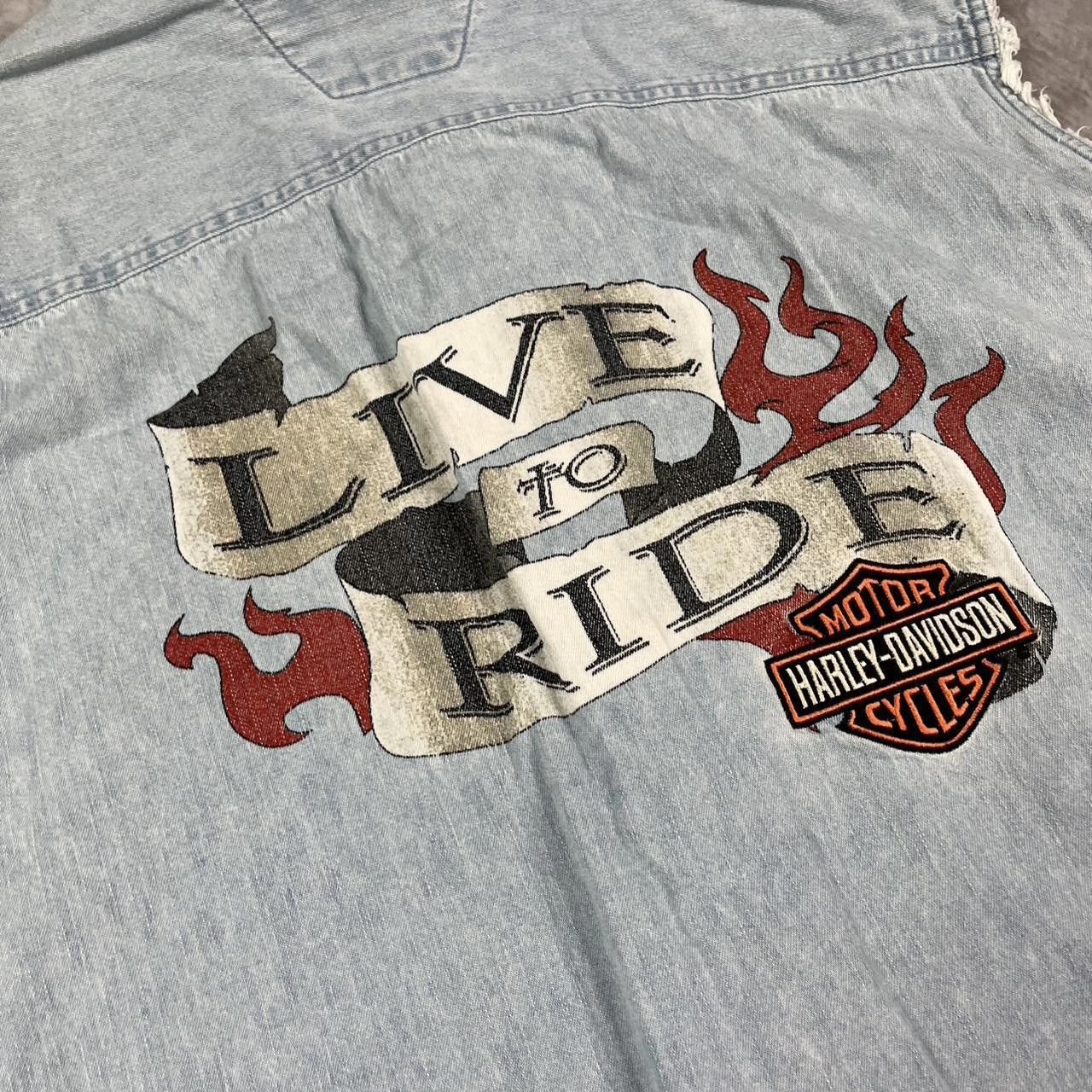 Designer Vintage Harley Davidson vest Size US XXL / EU 58 / 5 - 3 Thumbnail