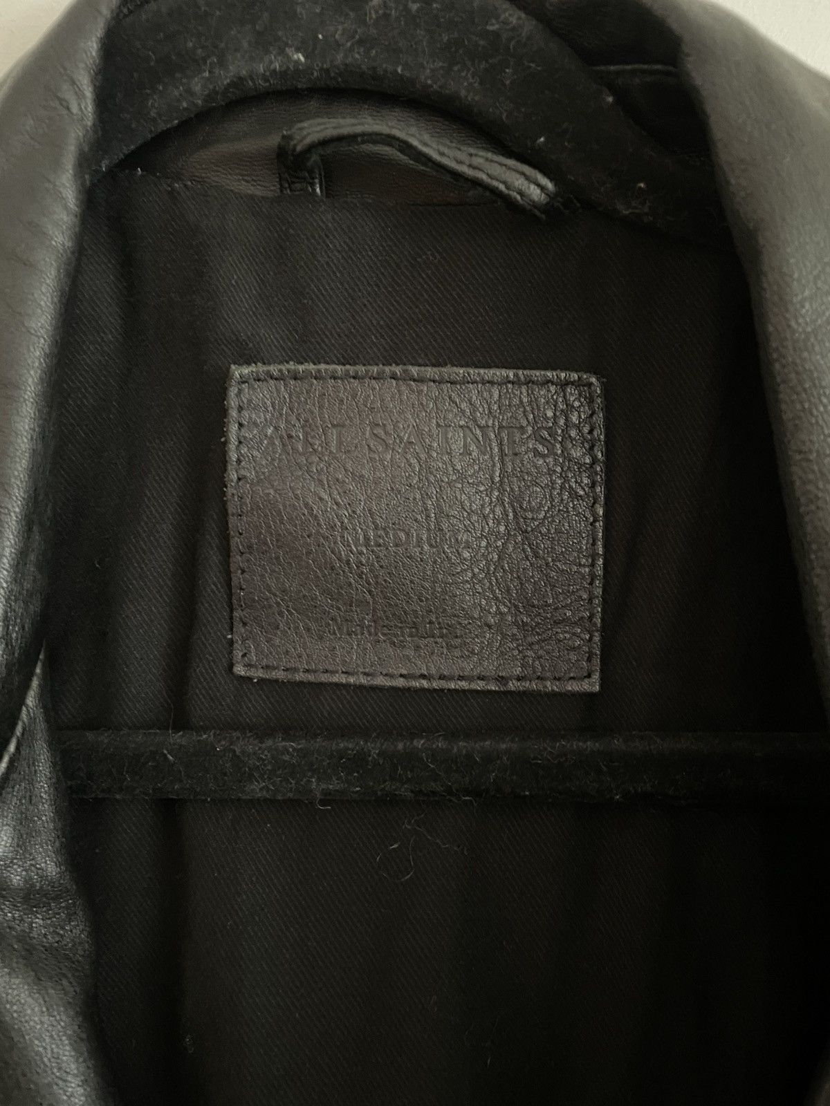 Allsaints AllSaints Asymmetric Zip Leather Biker Jacket Size US M / EU 48-50 / 2 - 4 Thumbnail