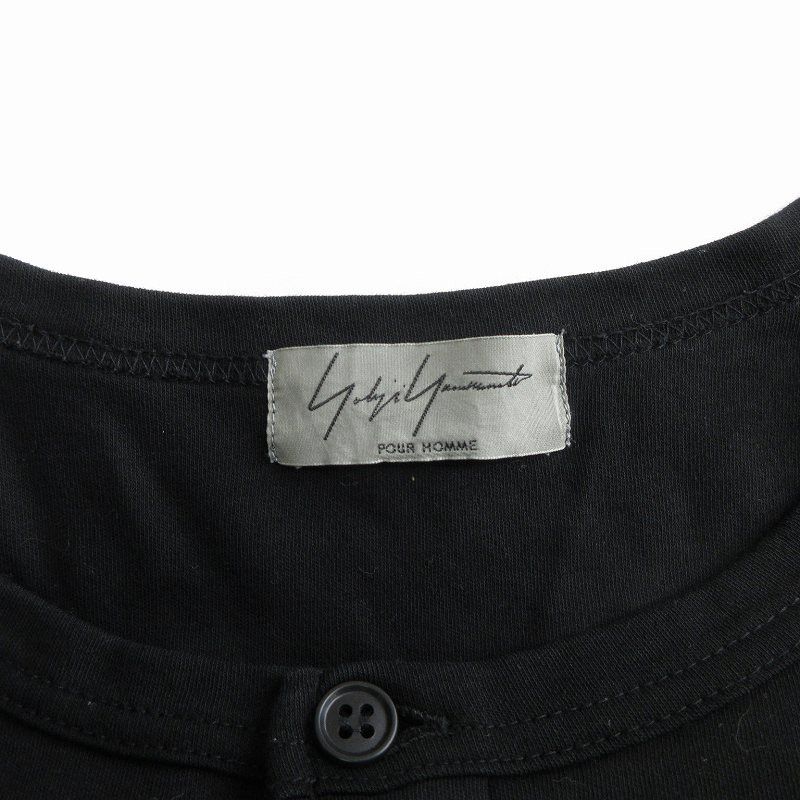 Yohji Yamamoto YOHJI YAMAMOTO POUR HOMME 16SS Henley Neck Long T Size US L / EU 52-54 / 3 - 4 Thumbnail