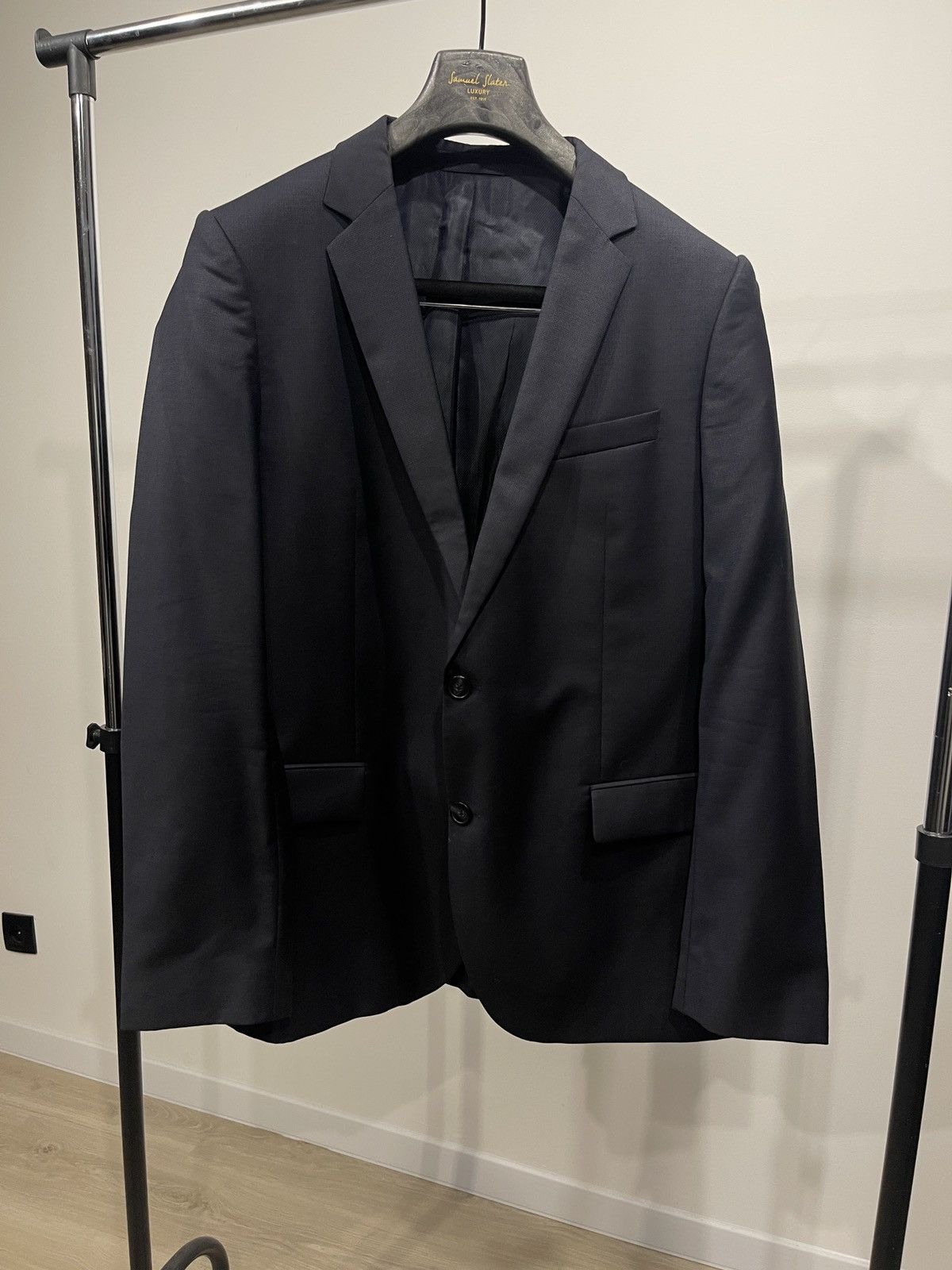 Hugo Boss Hugo boss blazer dark blue wool classic jacket 44R Size 44R - 3 Thumbnail