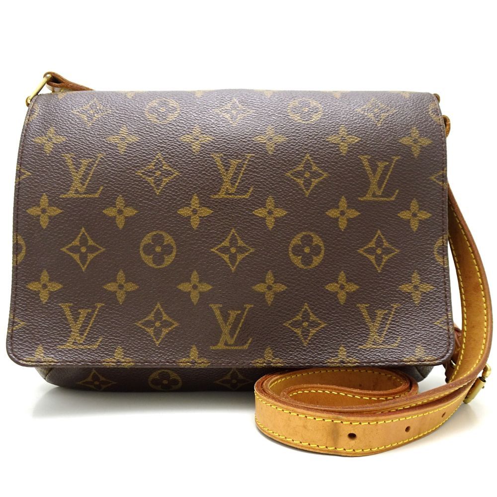 Louis Vuitton Monogram Crossbody Shoulder Bag Brown