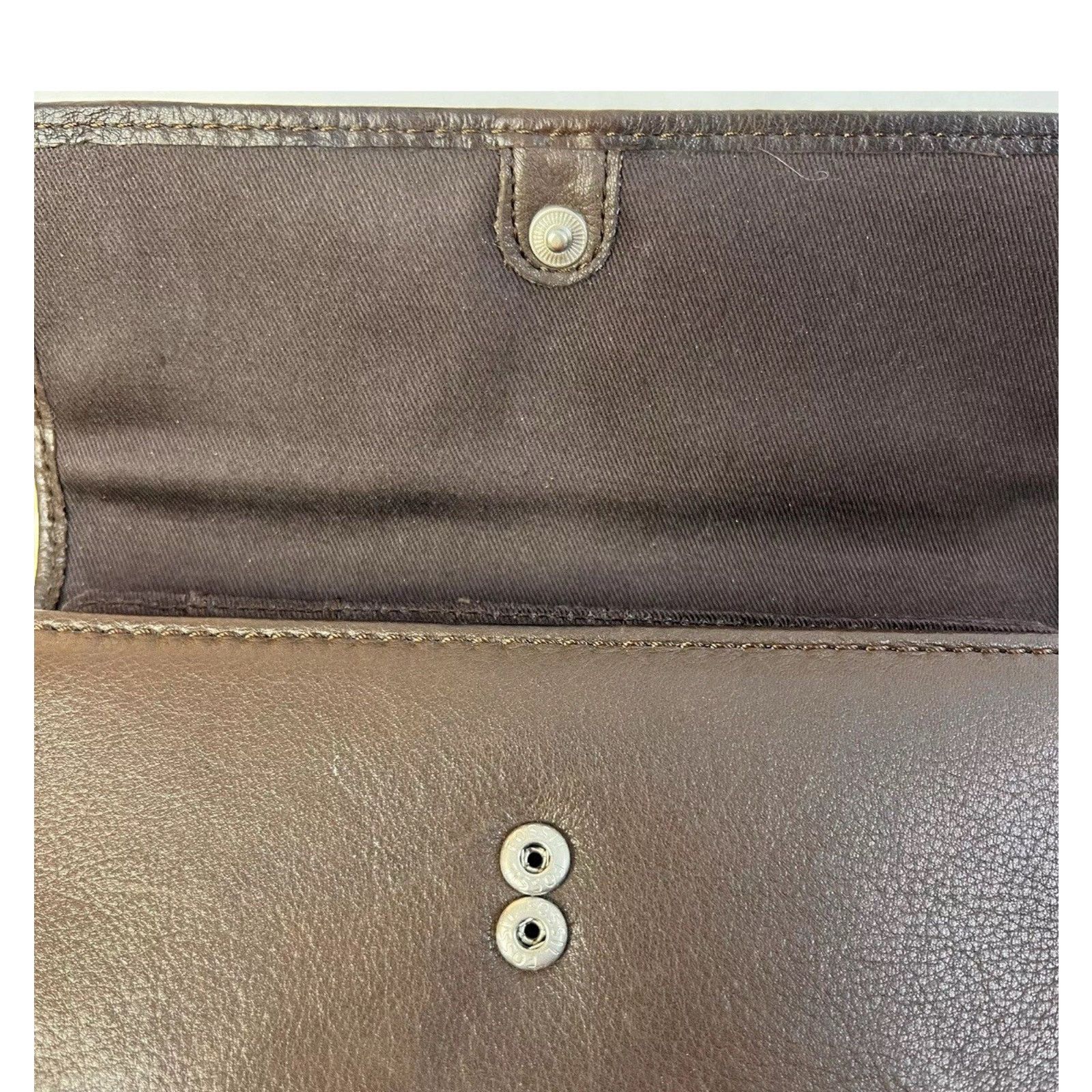 Fossil Fossil Flap Clutch Wallet Women Leather Credit Card Holder Size ONE SIZE - 7 Thumbnail