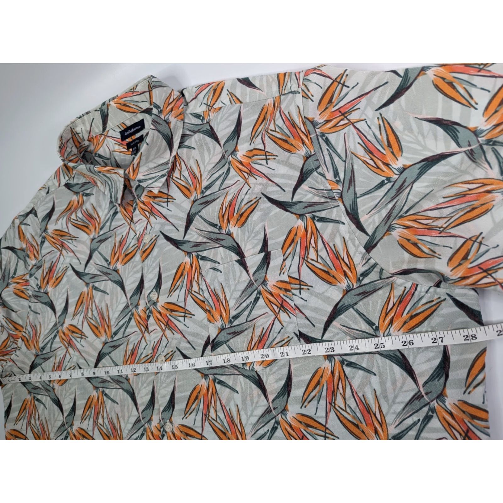 Croft & Barrow VINTAGE Croft & Barrow Easy Care Bird Of Paradise Flower AOP Hawaiian Shirt Men's 2XL Size US XXL / EU 58 / 5 - 4 Thumbnail