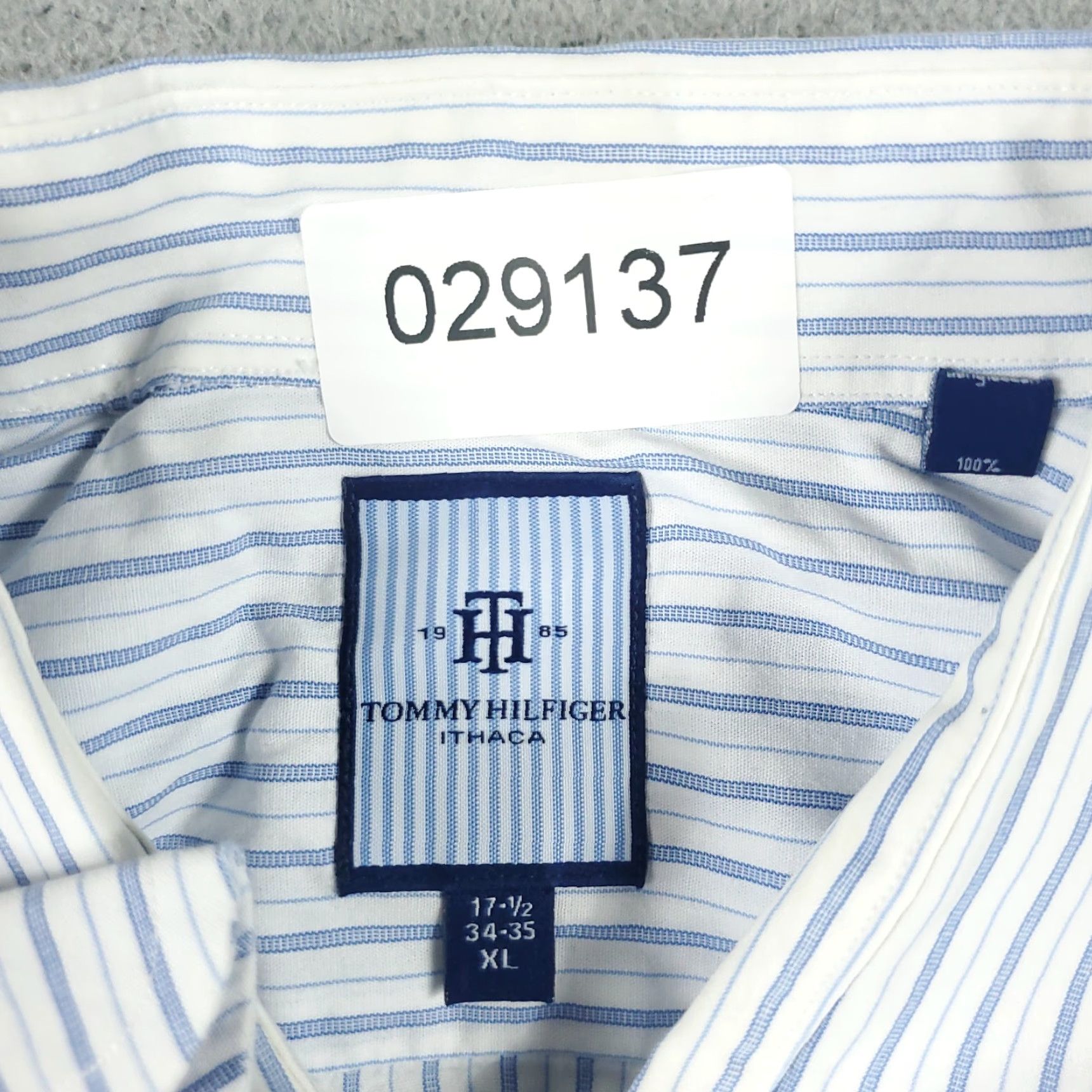 Tommy Hilfiger Tommy Hilfiger Blue Striped Button-Up Shirt Mens XL Long Sleeve Casual Size US XL / EU 56 / 4 - 6 Thumbnail