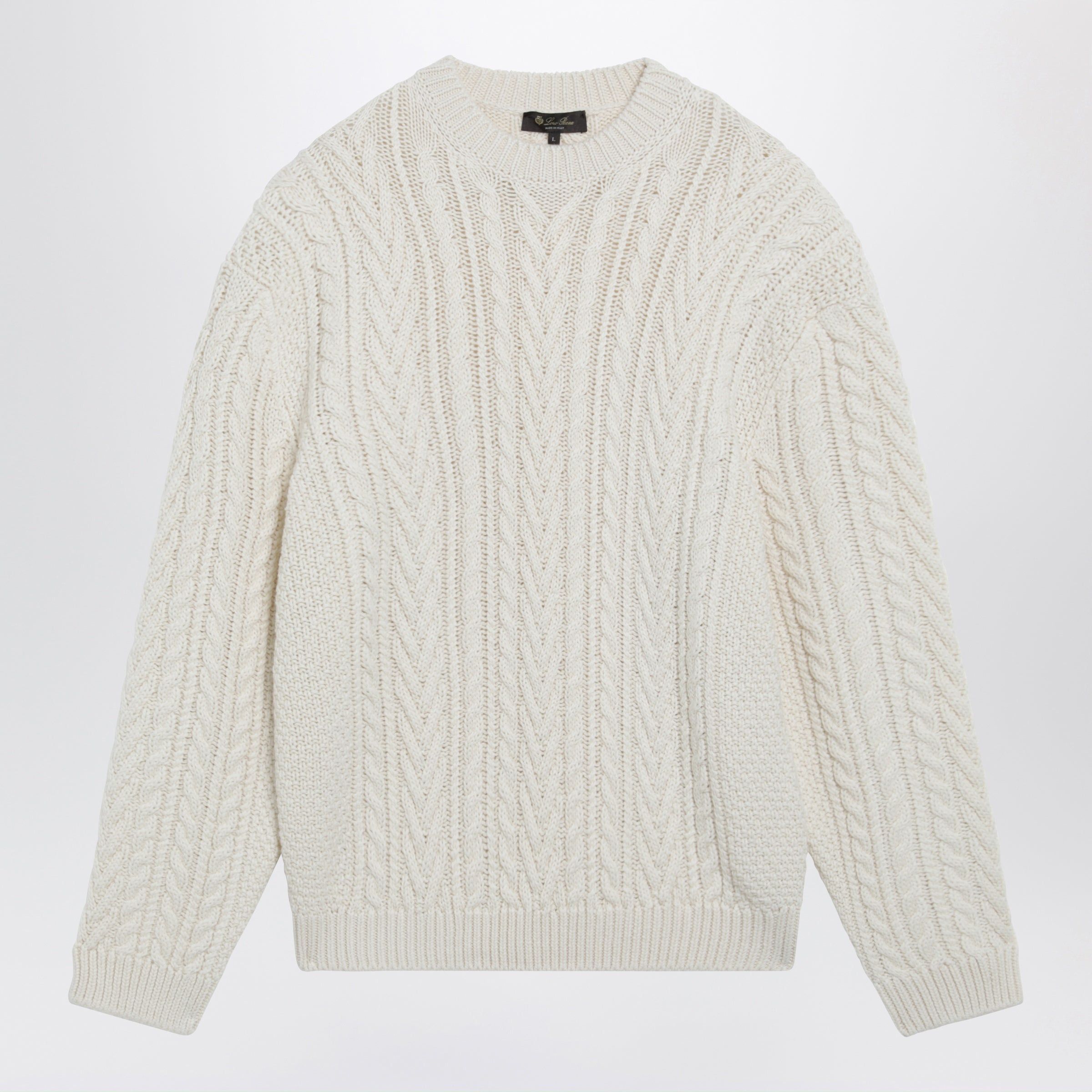 Loro Piana Loro Piana Schooner Sweater In Cashmere And Alpaca Size US L / EU 52-54 / 3 - 1 Thumbnail