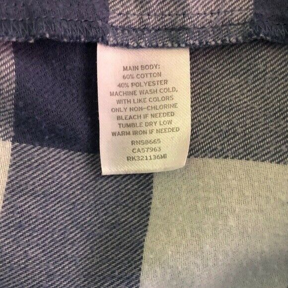 Nordstrom Free Press Nordstrom Women's Blue Plaid Flannel Lounge Sleep Size XS / US 0-2 / IT 36-38 - 8 Thumbnail