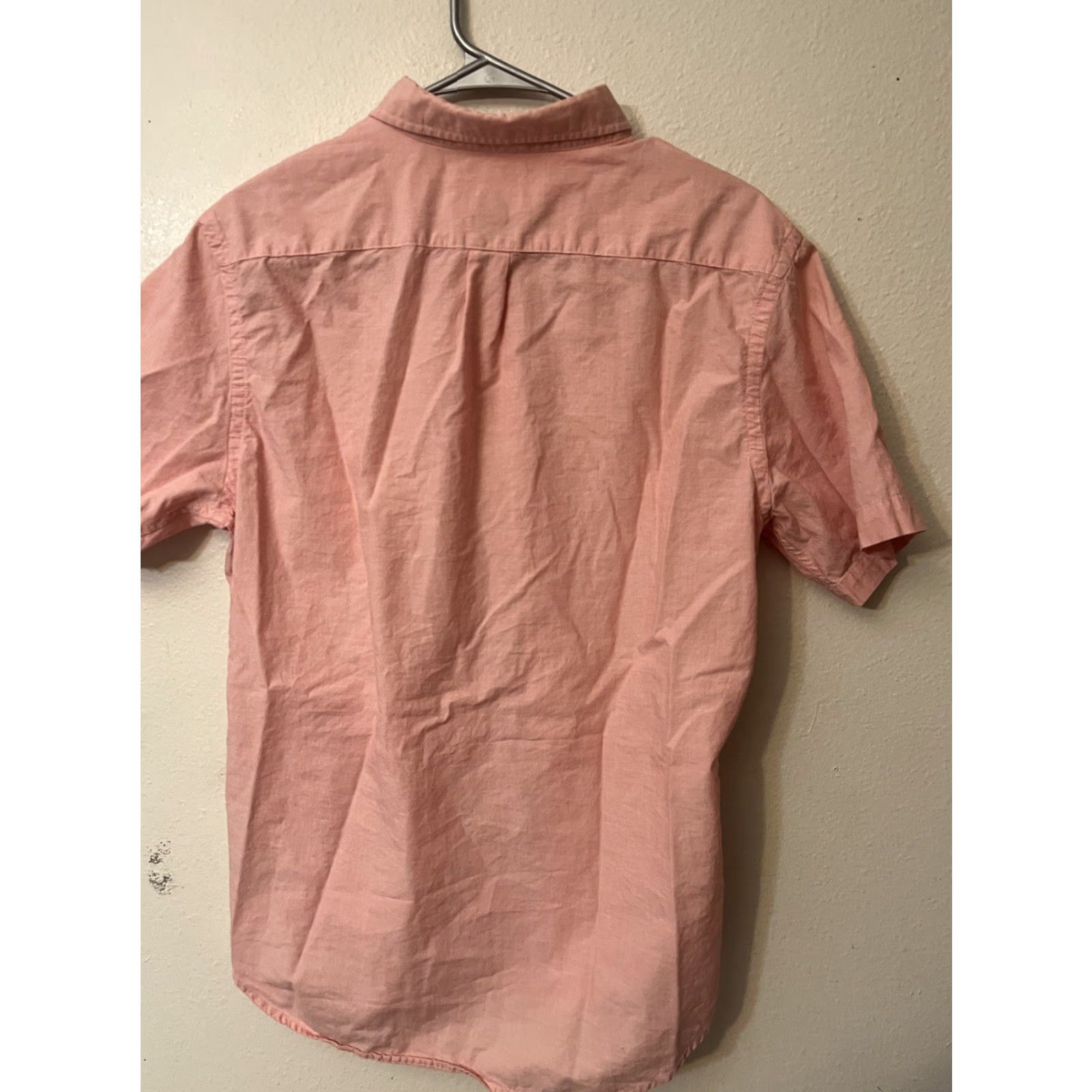 Old Navy Old Navy Shirt Men Slim Short Sleeve Pink Button (M) Regular, Striped, Colorful, Color Pink, Button-Up, Short Sleeve, Slim Fit Size US M / EU 48-50 / 2 - 2 Thumbnail