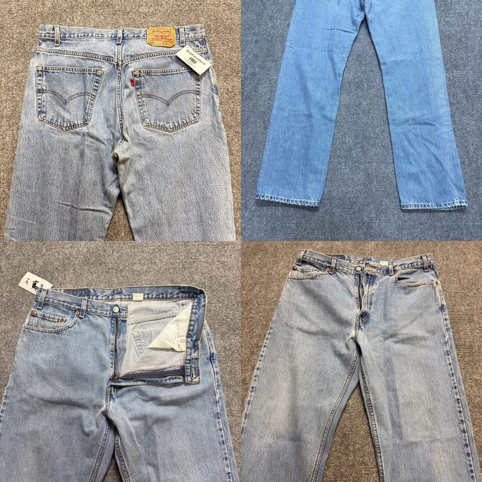 Levi's VINTAGE Levi's 505 Jeans Men 38x34 Straight Light Wash Paper Tag Blue 3555 Mens Regular Blue Straight 34in Inseam Size US 38 / EU 54 - 8 Thumbnail