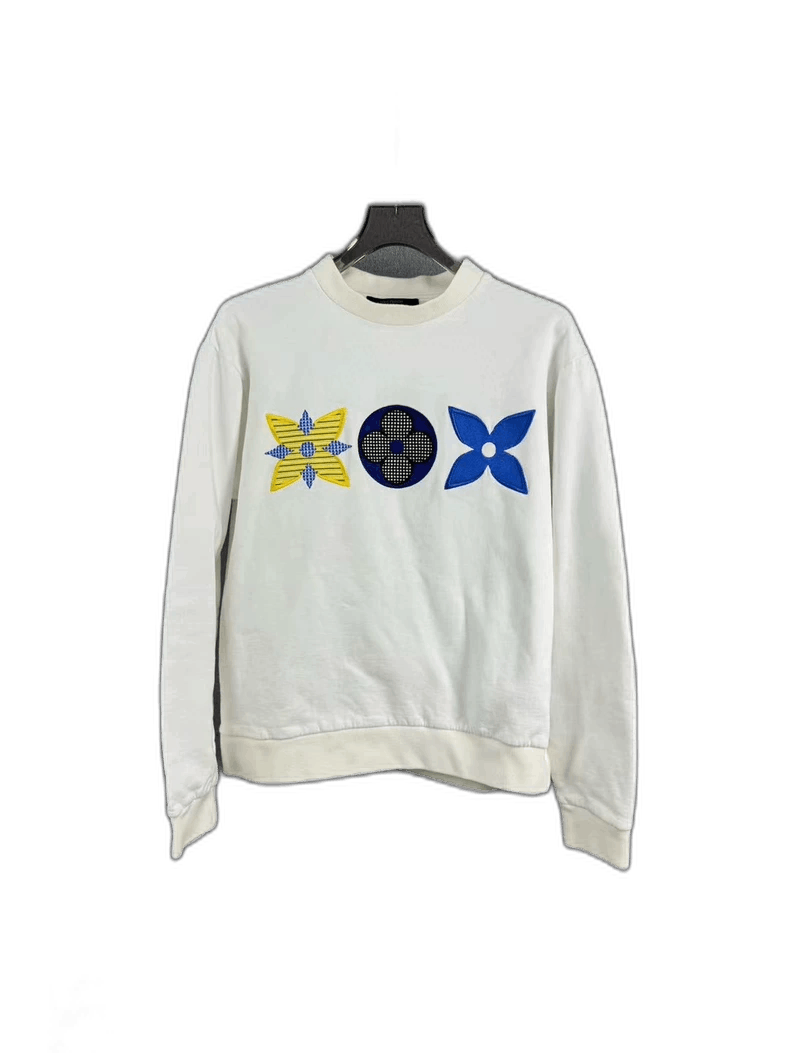 Louis Vuitton Louis Vuitton Embroidered Sweatshirt Size M-yf Size US M / EU 48-50 / 2 - 1 Thumbnail