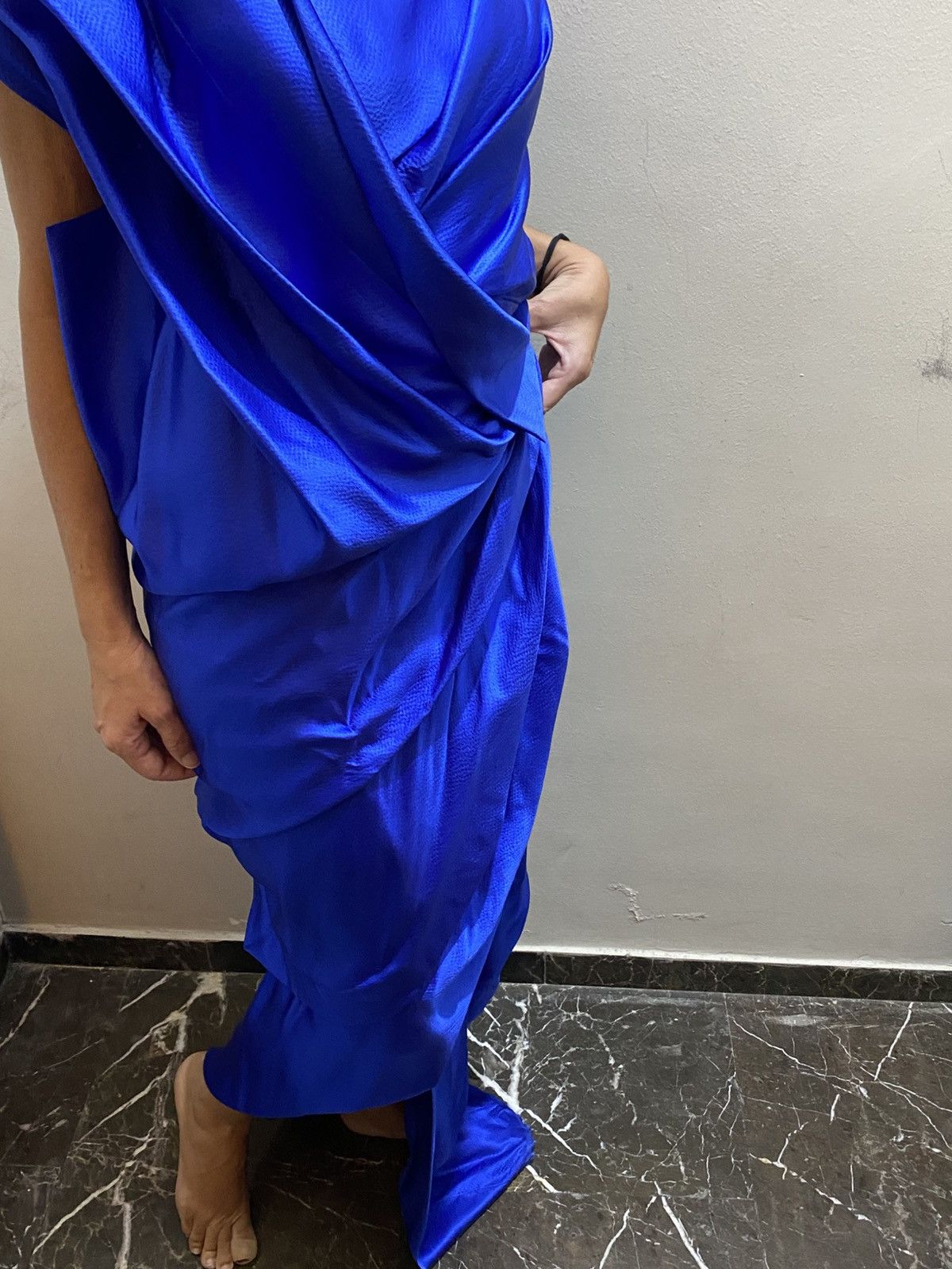 Vivienne Westwood VIVIENNE WESTWOOD ELECTRIC BLUE SILK DRESS Size M / US 6-8 / IT 42-44 - 5 Thumbnail