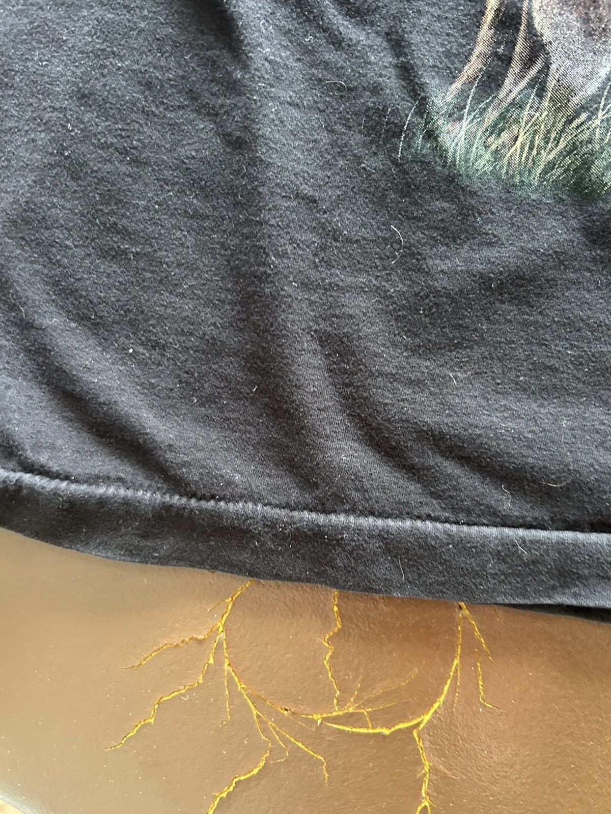 Vintage Vintage Native Woman And Wolves Nature Biker Tee Size US XL / EU 56 / 4 - 5 Thumbnail