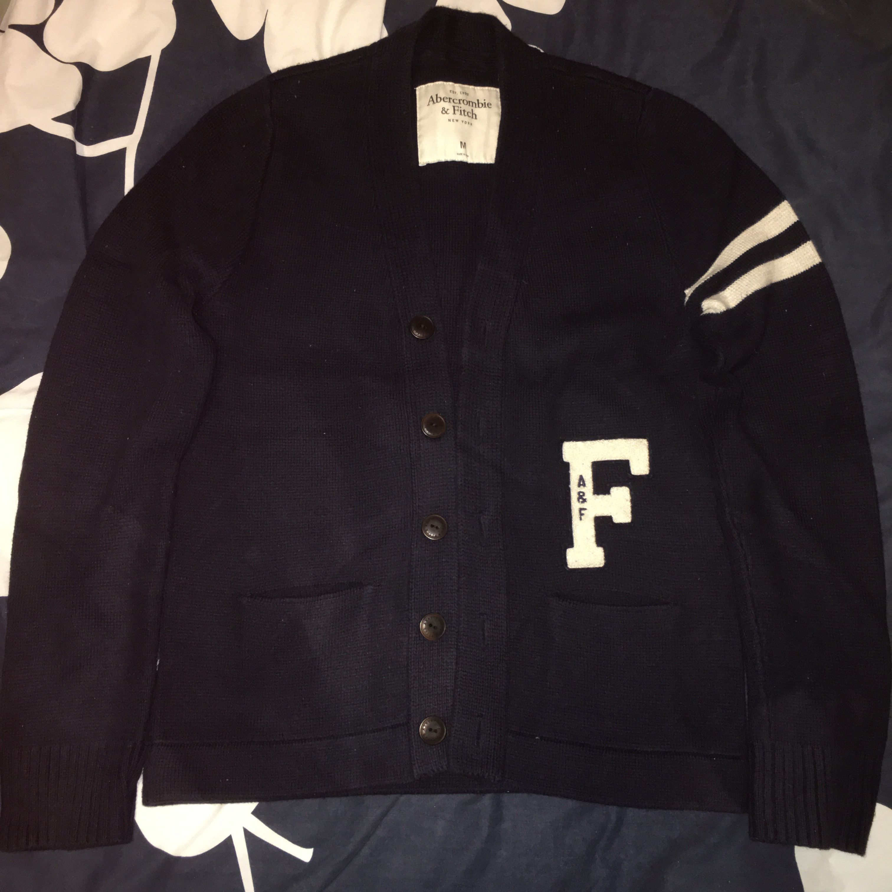 Abercrombie & Fitch A&F Prepy Style Cardigan Size US M / EU 48-50 / 2 - 1 Thumbnail