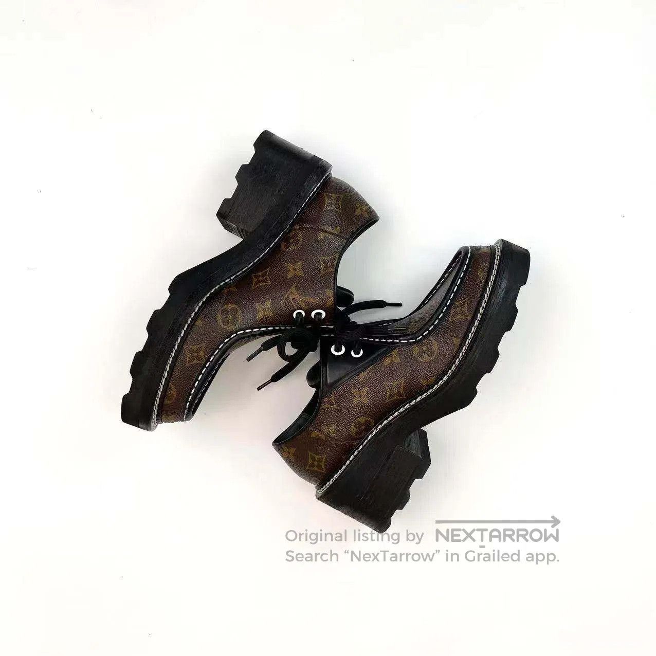 Louis Vuitton Louis Vuitton Thick-soled loafers with full prints| Size US 8 / IT 38 - 3 Thumbnail