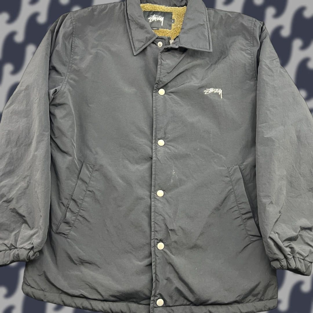 Coach Stussy Coach Jacket Mens Small Black Faux Fur Lining Size US S / EU 44-46 / 1 - 1 Thumbnail