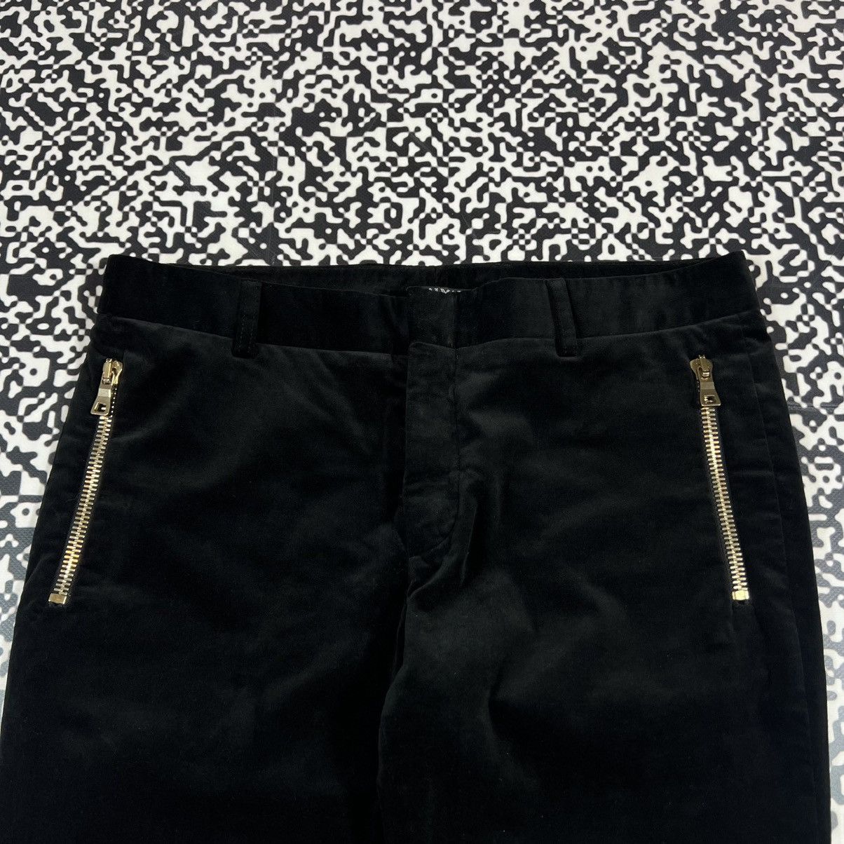 Balmain BALMAIN Velour Casual Luxury Pants Y2K Style Size 29" - 2 Thumbnail