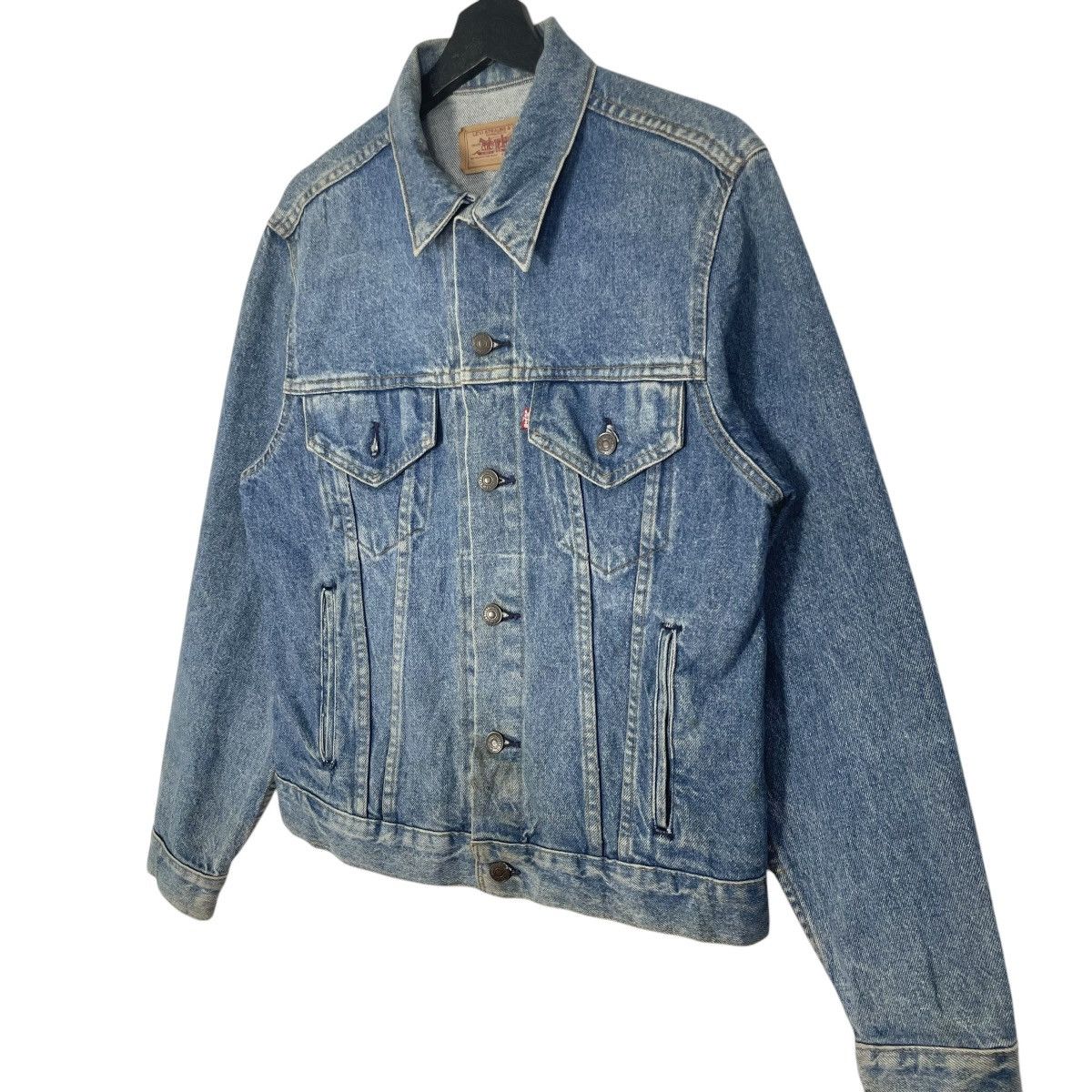 Levi's Vintage 90s Levis Denim Jacket Trucker Jacket Up Levis Brand Size S / US 4 / IT 40 - 3 Thumbnail