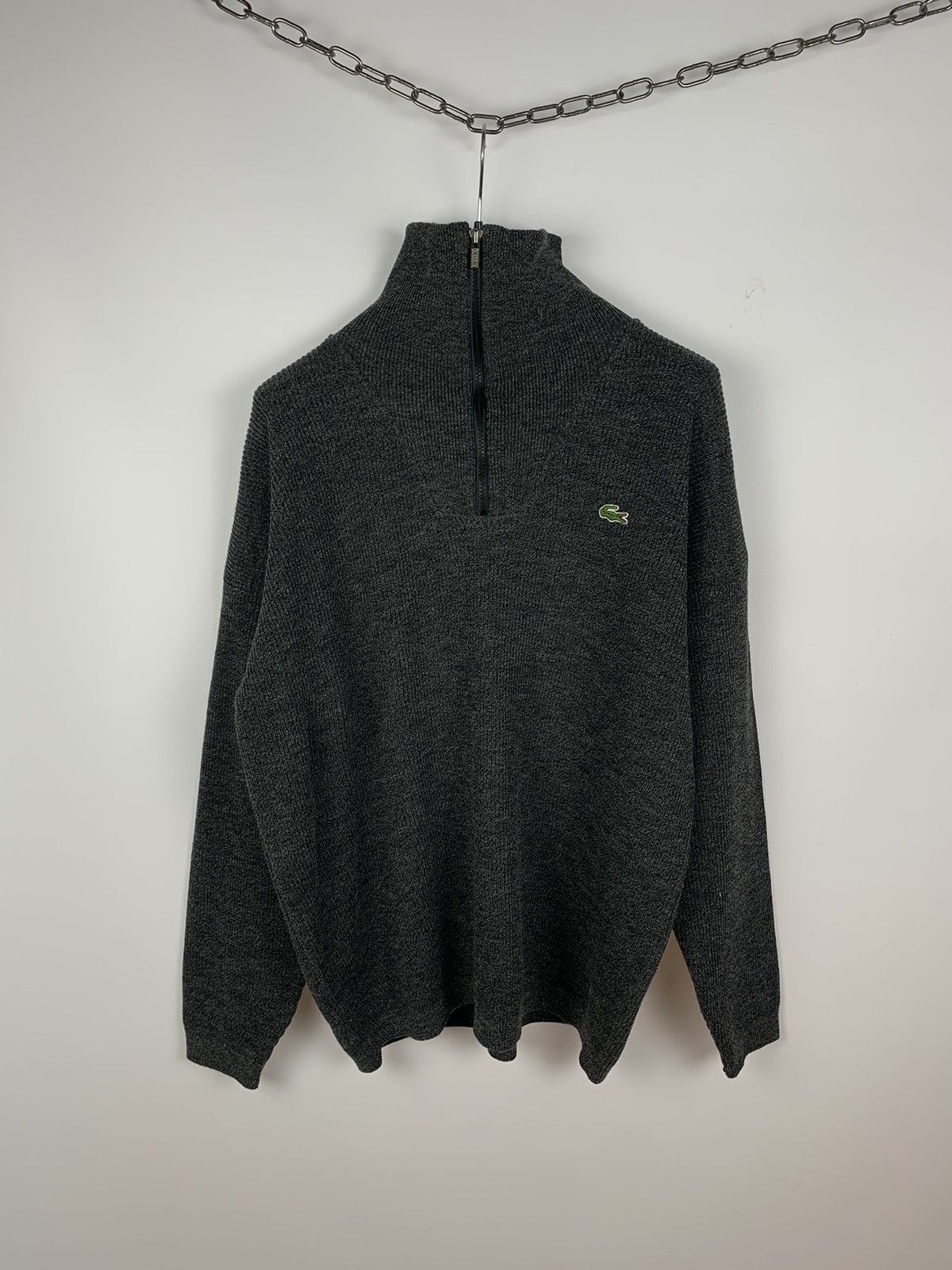 Lacoste Vintage Lacoste Men's 1/3 Zip Sweater Gray Size XXL 90's Size US XXL / EU 58 / 5 - 1 Thumbnail