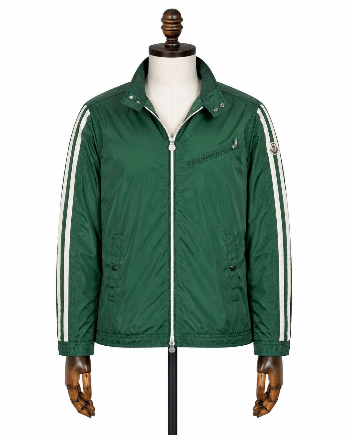 Moncler Men`s Moncler Emile Green Nylon Bomber Jacket Size 2 / M Size US M / EU 48-50 / 2 - 2 Thumbnail