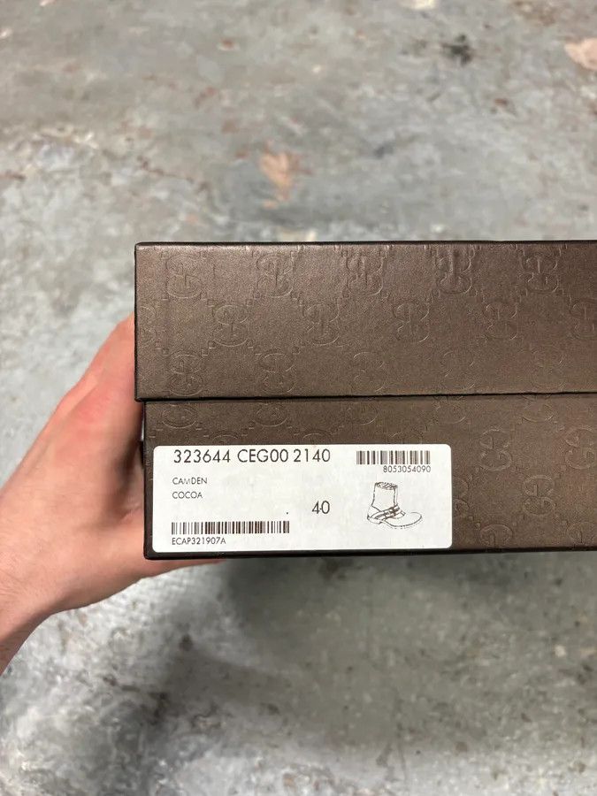 Gucci 2000s Gucci Brown Biker Buckles Ankle Eroded Suede Leather Boots Size US 7.5 / EU 40-41 - 13 Thumbnail