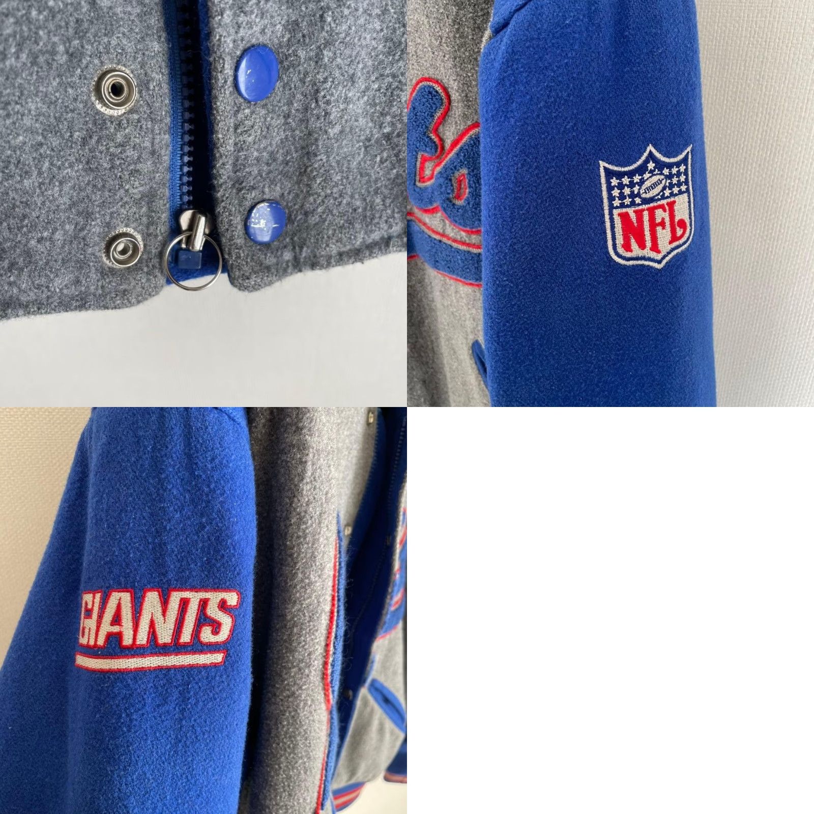 Vintage NFL Starter Wool Stadium Jacket New York Giants L Size Men Varsity Jacket 3L Large Wool Stadium Giants Size US S / EU 44-46 / 1 - 8 Thumbnail